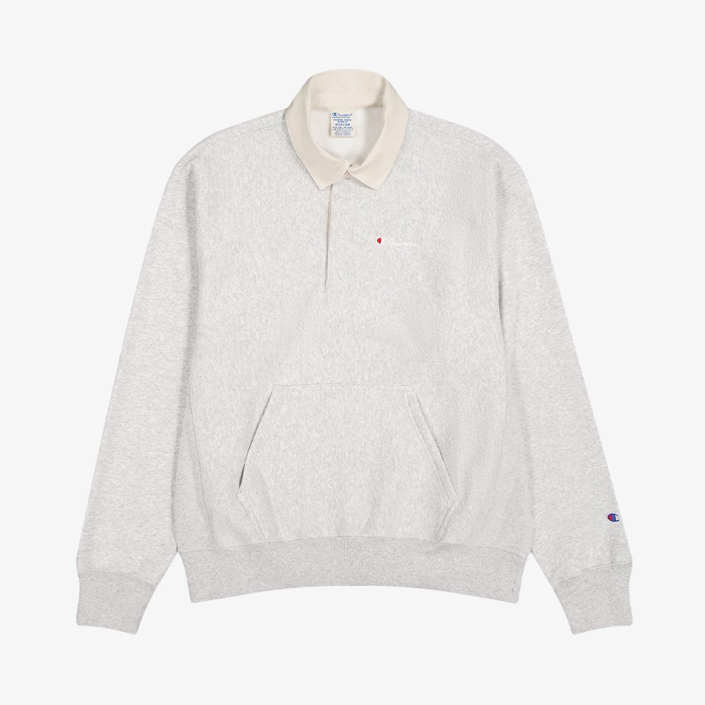 Polo Neck Sweatshirt 'Grey'