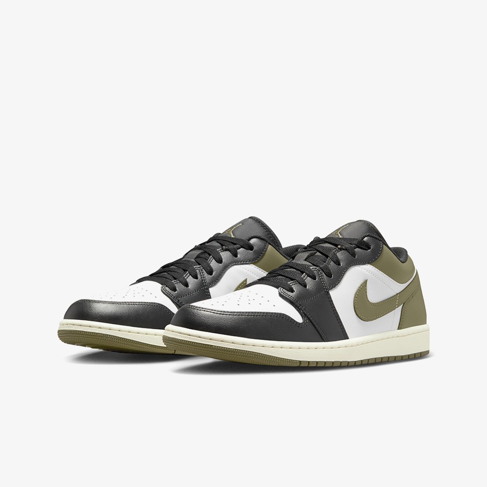 Air Jordan 1 Low 'Black Toe Medium Olive'