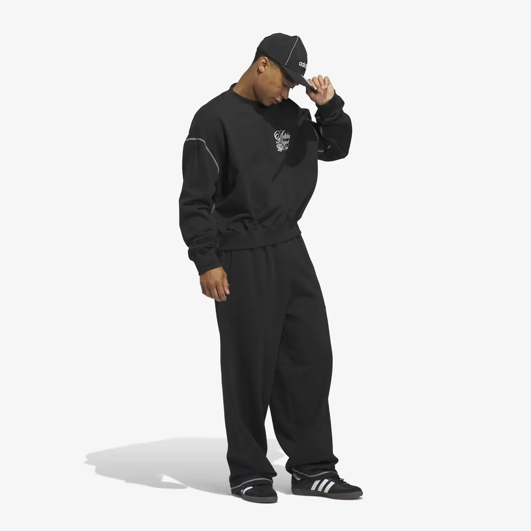 adidas Santa Monica Crewneck 'Black' - WUNDER
