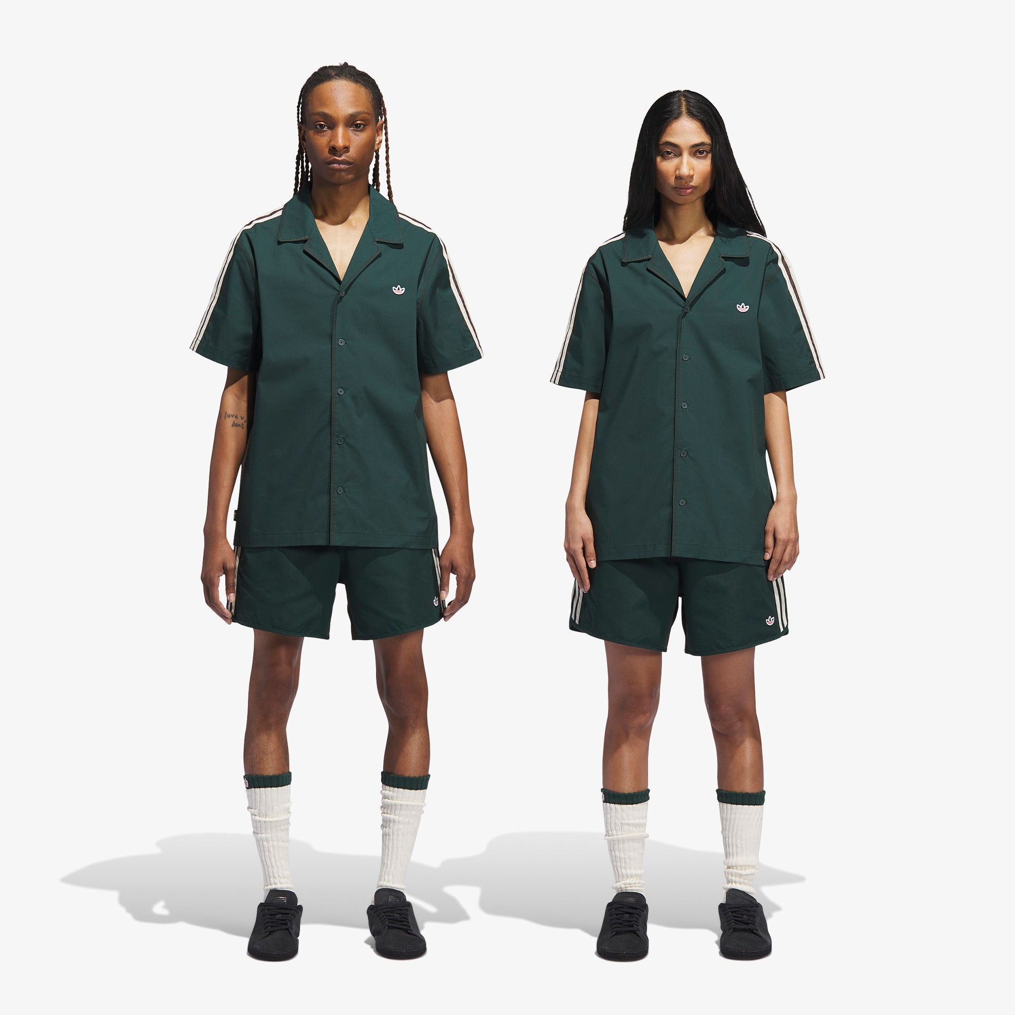 adidas x Clot Bowling Shirt by Edison Chen 'Dark Brown'