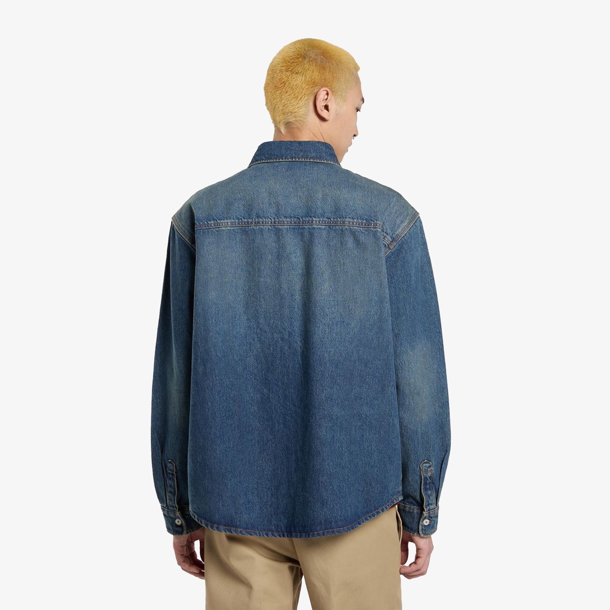 Mechanic Denim Shirt LS 'Khaki Tinted Blue'