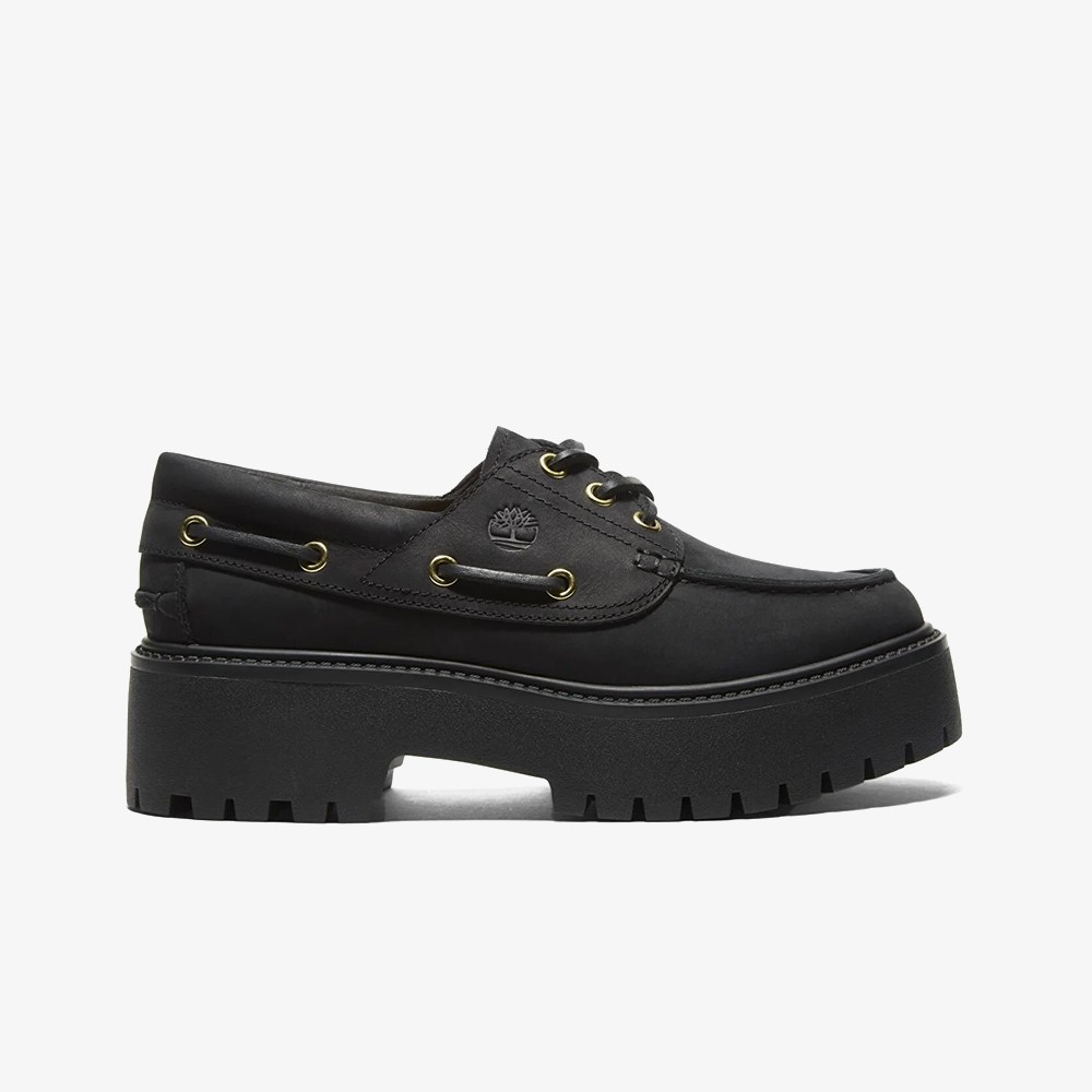 Stone Street Boat Shoe 'Black'