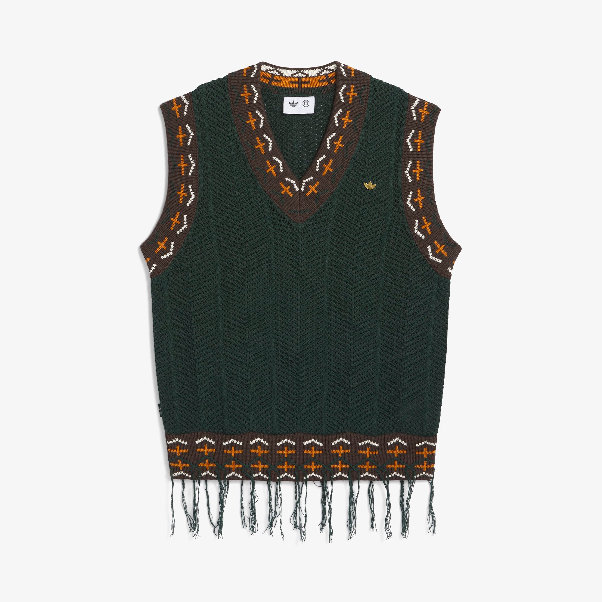 adidas x Clot Crochet Vest by Edison Chen 'Green Night'