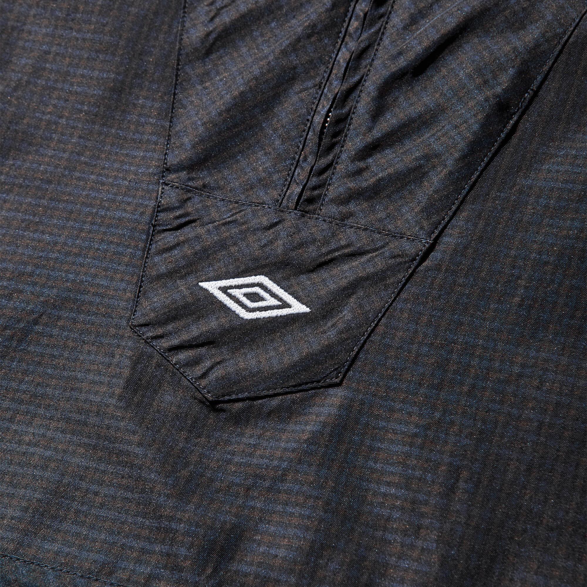 Micro Check Mask Anorak 'Navy & Dark Brown'