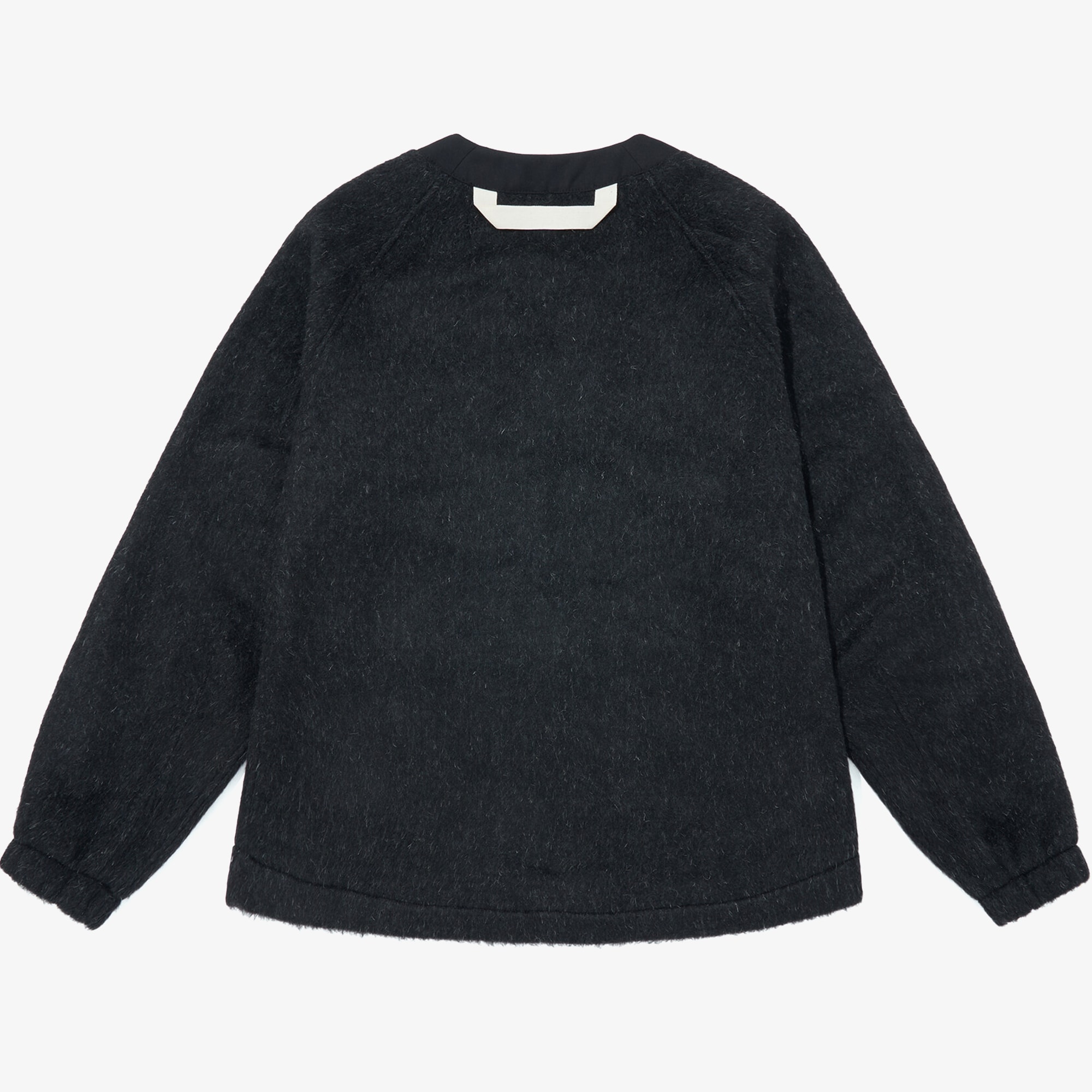 Premium Wool Blend Melton Berkut Cardigan 'Winter Black'