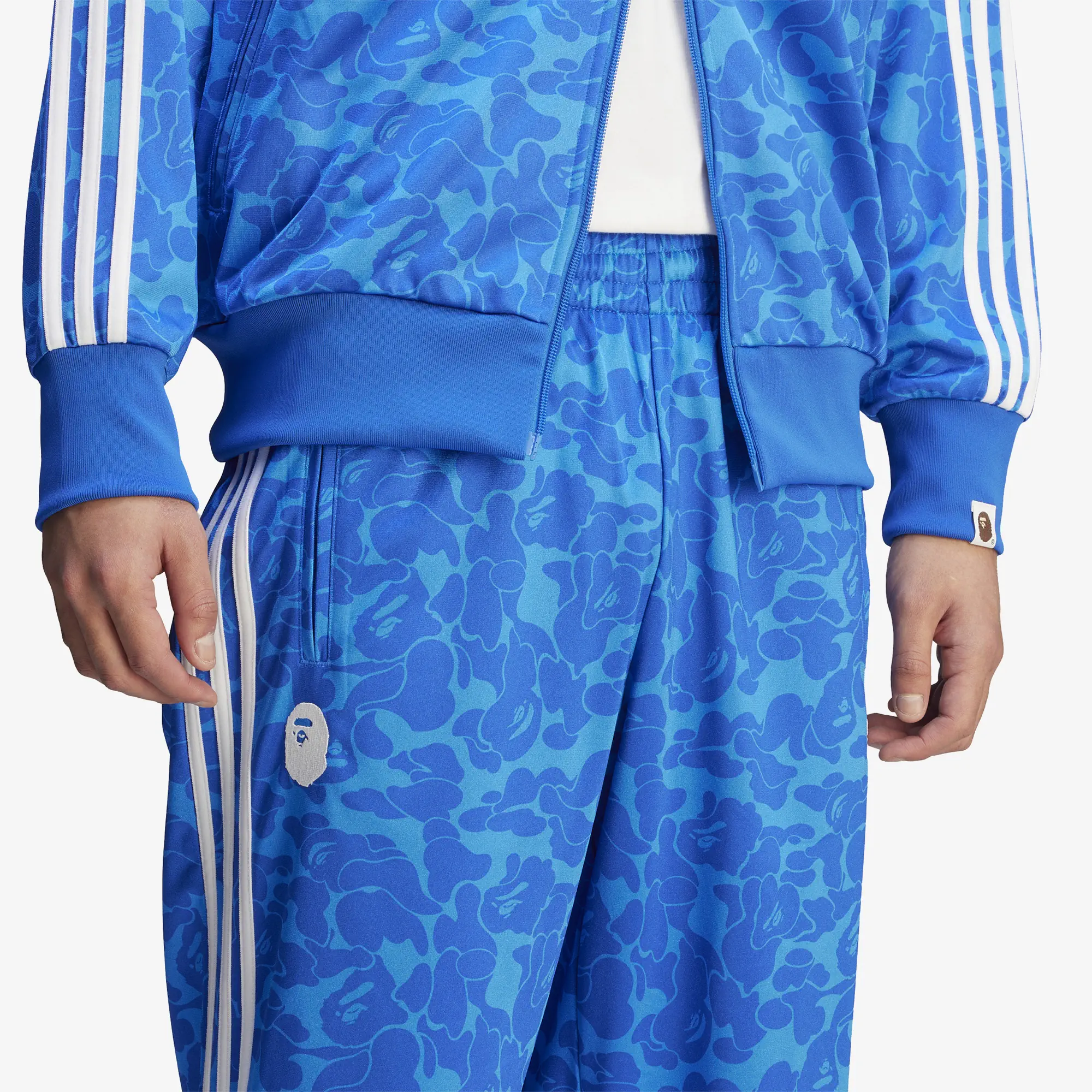 adidas x BAPE Firebird Track Pants 'Blue'