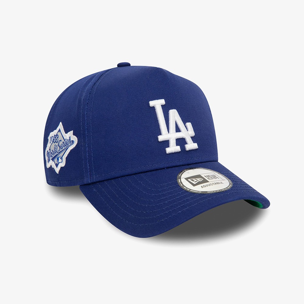 LA Dodgers MLB Side Patch Dark Blue 9FORTY E-Frame Adjustable Cap 'Blue'