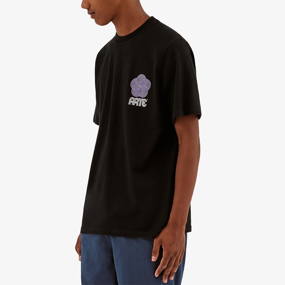 Teo Circle Flower T-Shirt 'Black'
