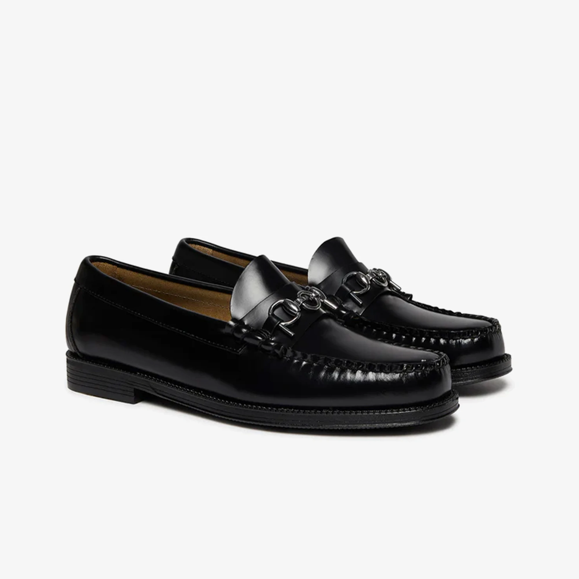 靴 G.H.BASS&.CO Weejuns G.H.BASS & Pop Easy Weejuns Lincoln Loafers Leather 'Black' - WUNDER