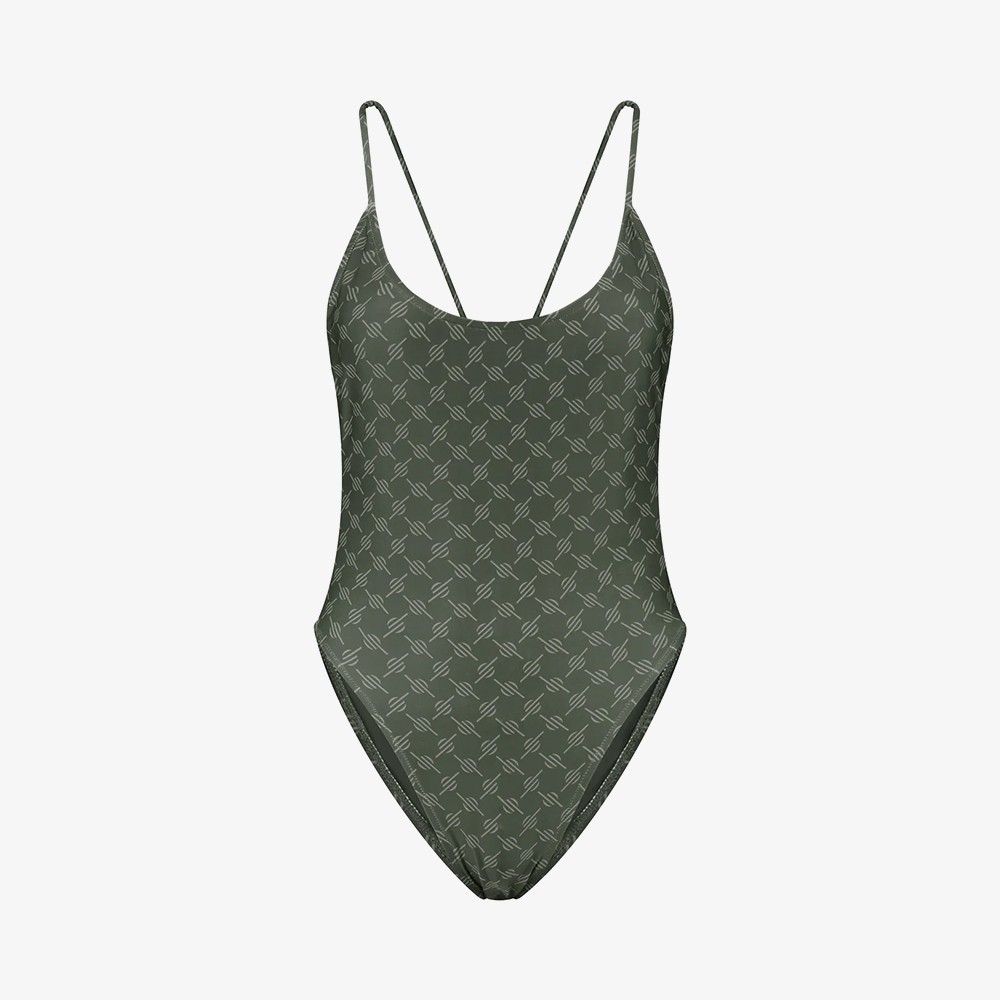 Reya Monogram Swimsuit 'Chimera Grey'