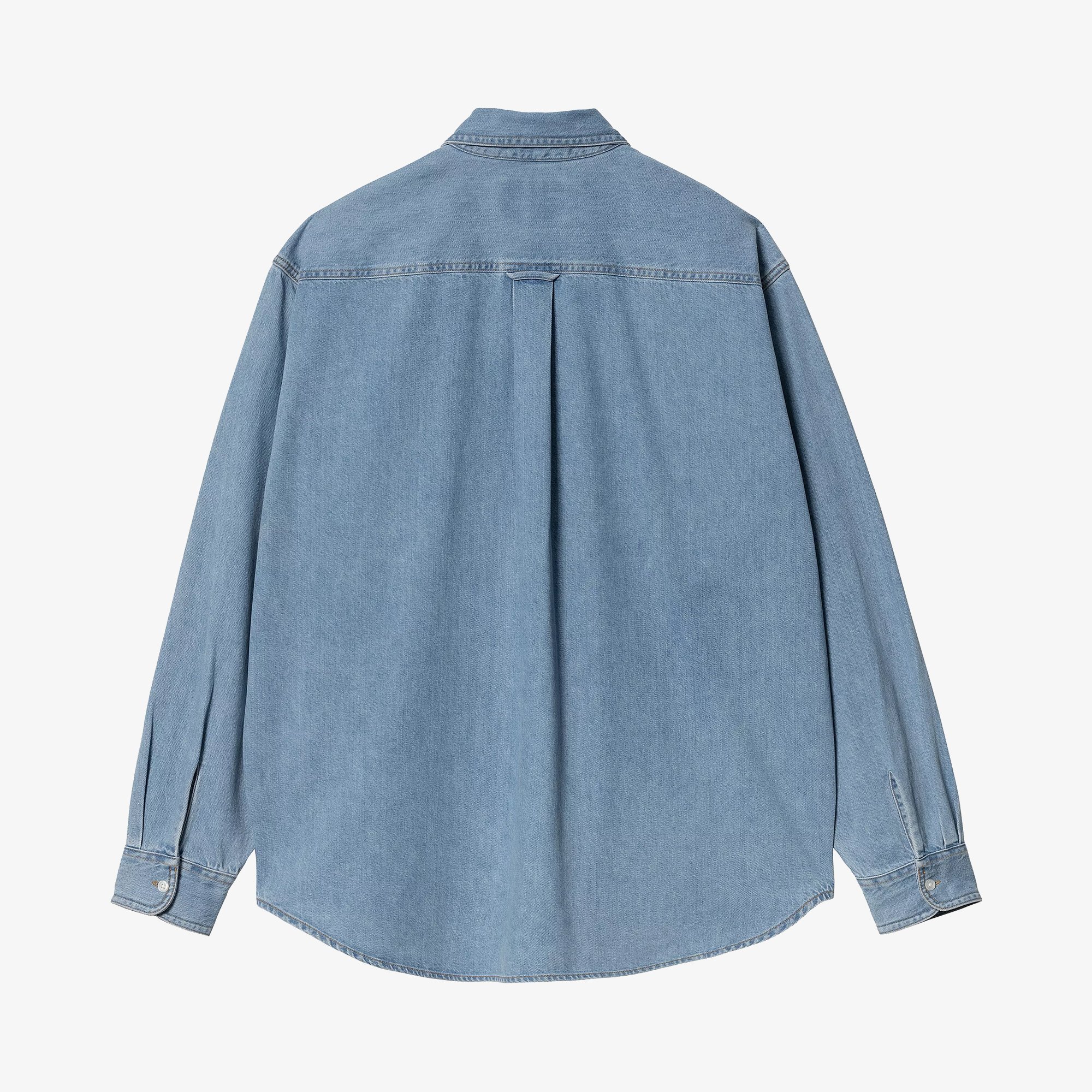 L/S Lucas Shirt 'Blue Bleached'