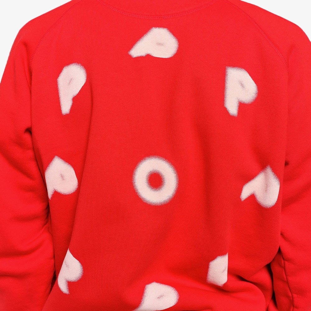 Blurred Logo Sweat 'Goji Berry'