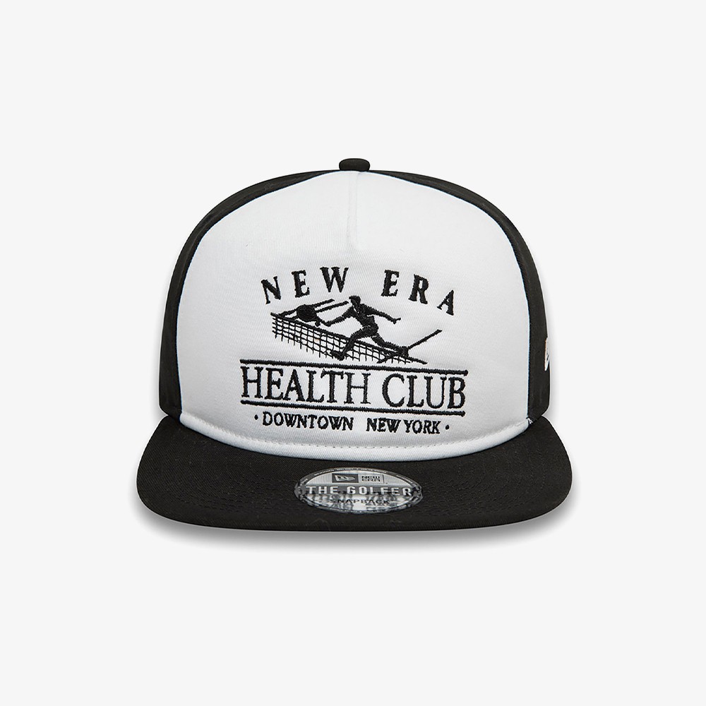 Health Club Graphic Black Golfer Cap 'Black'