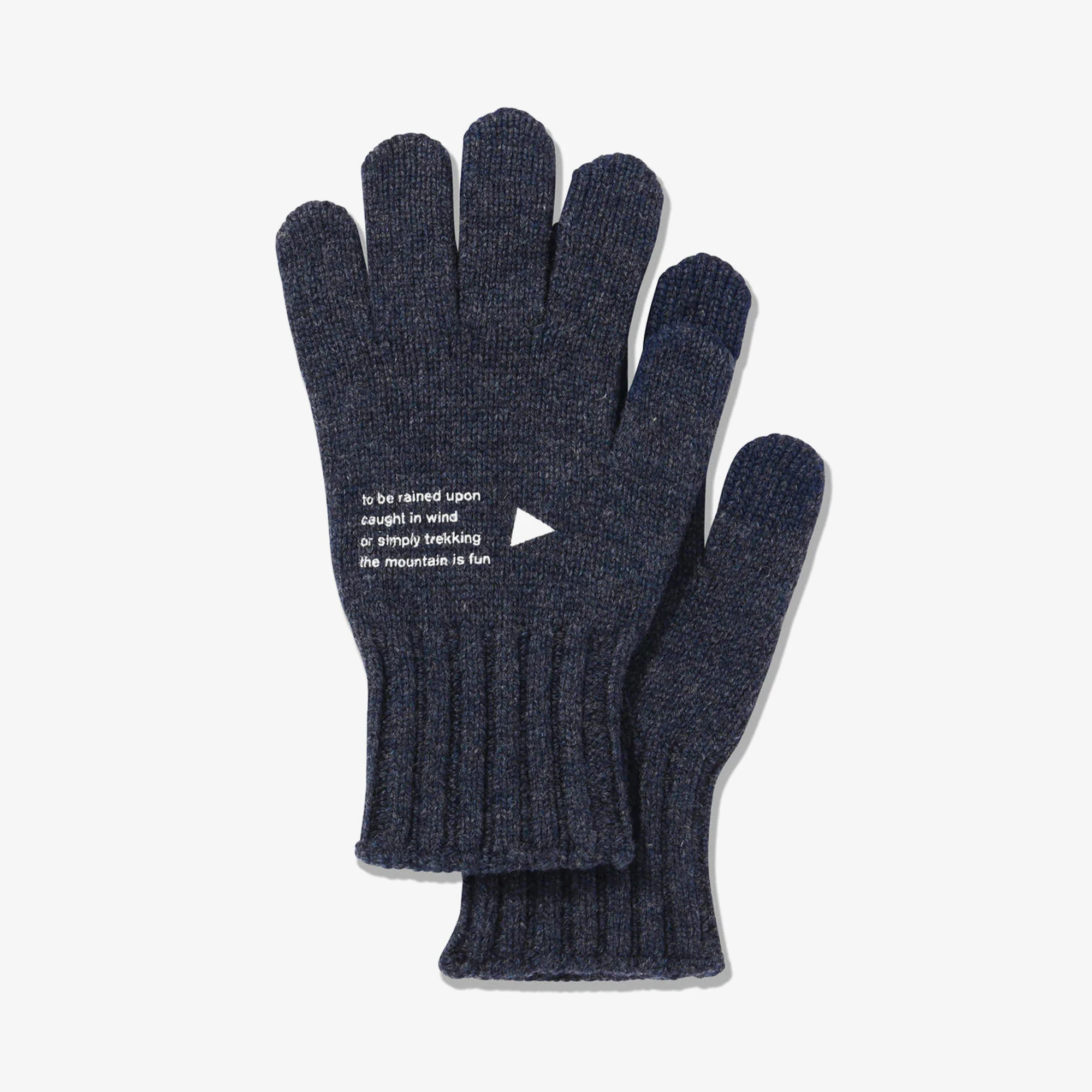 Wool Knit Glove 'Navy'