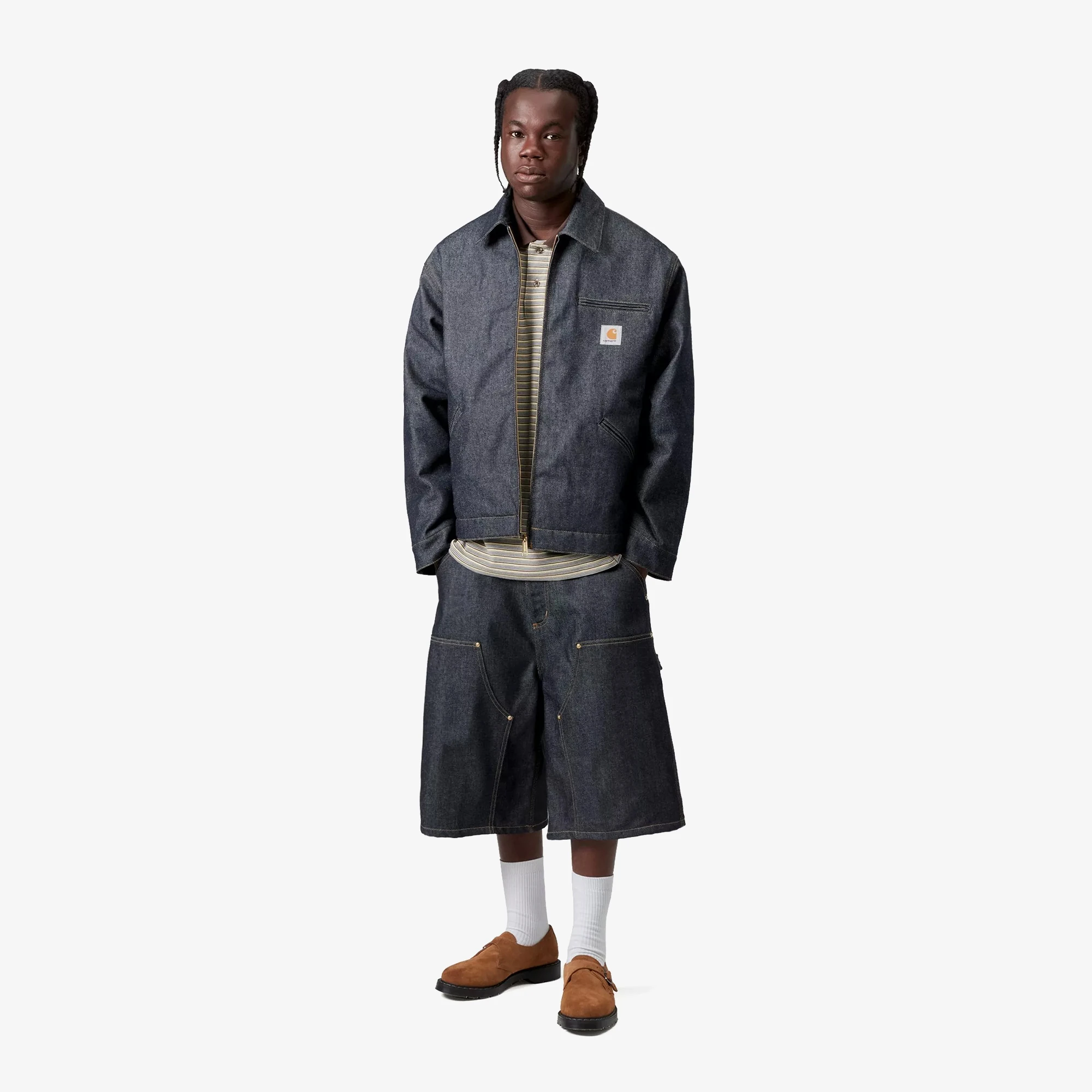 Carhartt OG Detroit Jacket 'Blue Rigid' - WUNDER