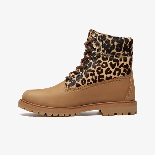 Premium 6 Inch Leopard Pattern Boot 'Beige' - Görsel 3