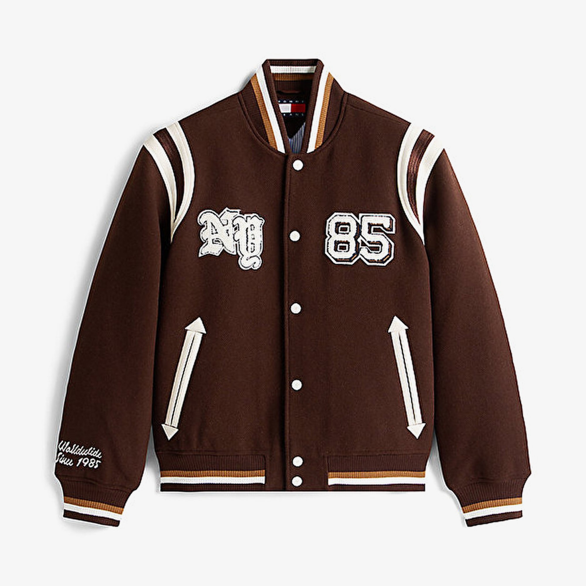 Best Varsity Bomber Jacket 'Rich Brown'