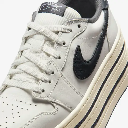 Jordan Air Jordan Krem 1 Low Triple Stack 'Sail Coconut Milk' (W) Wunder'de! Krem - 8. görsel