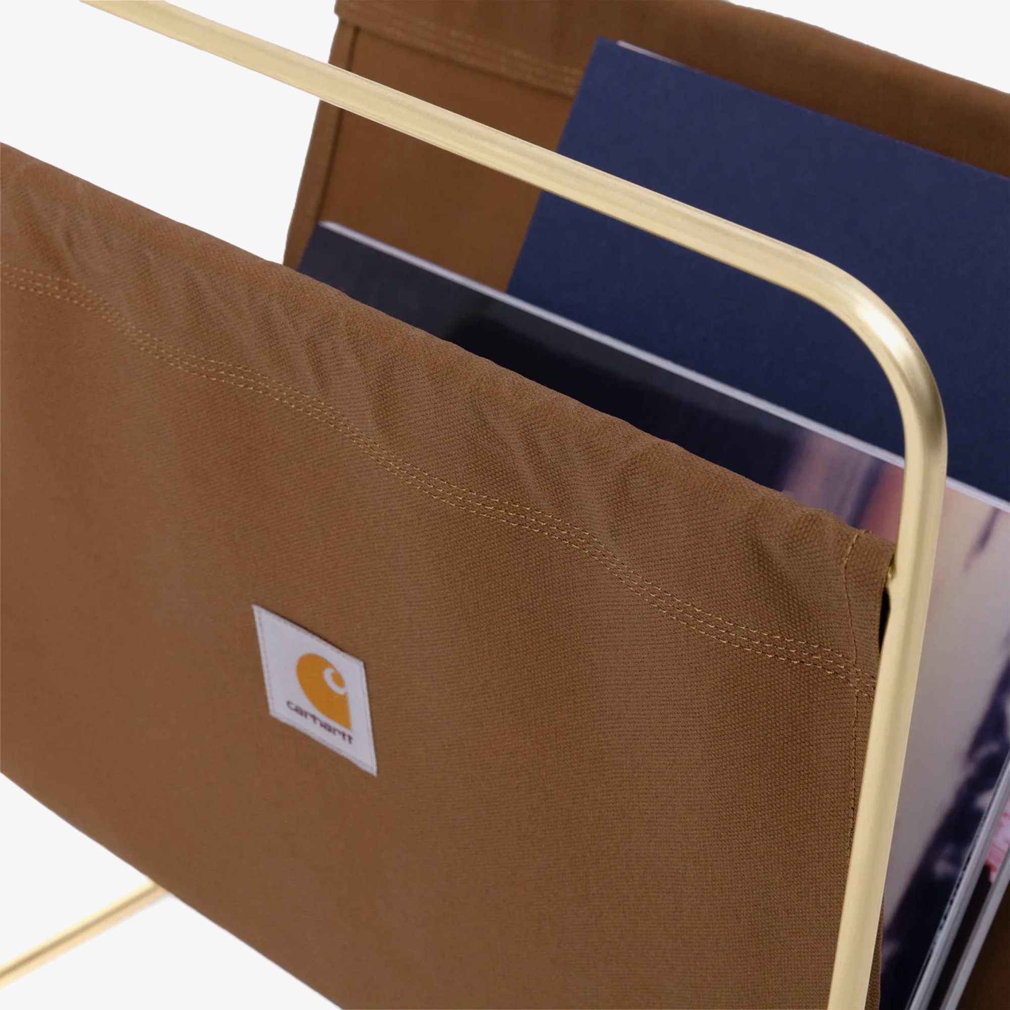 Canvas Magazine Stand 'Hamilton Brown'