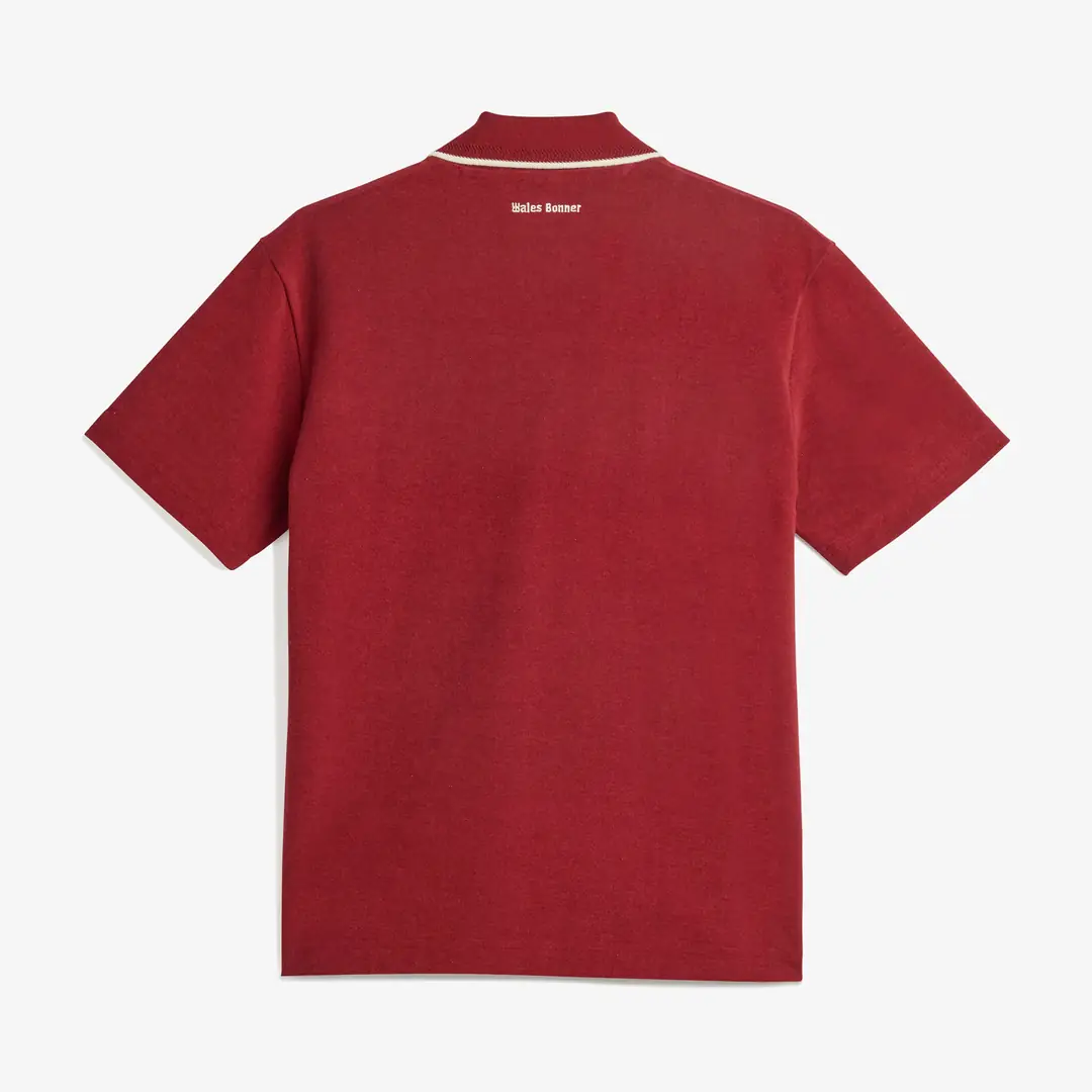 Wales Bonner x adidas Polo Shirt 'Collegiate Burgundy' - WUNDER