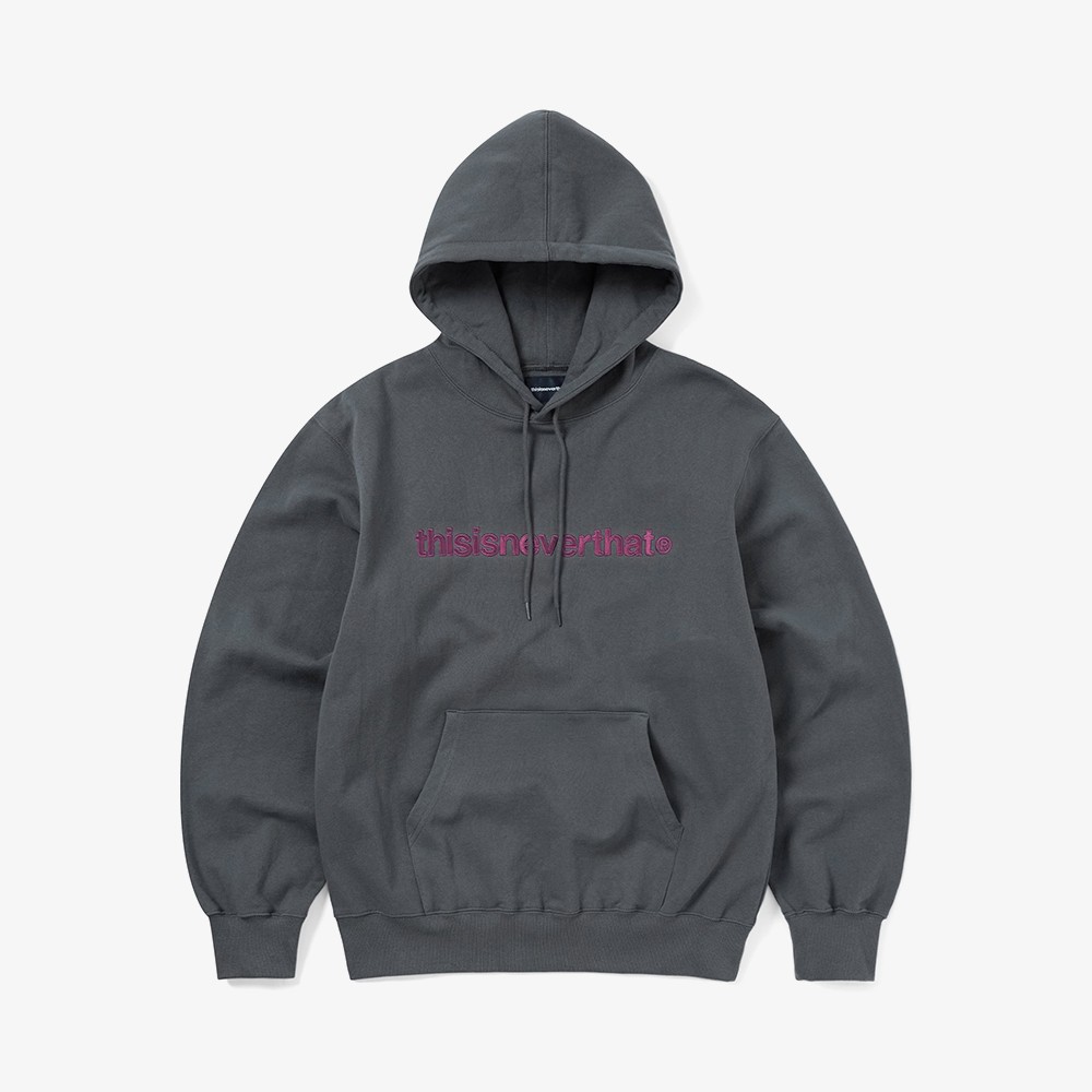 T Logo Hoodie Dark Grey