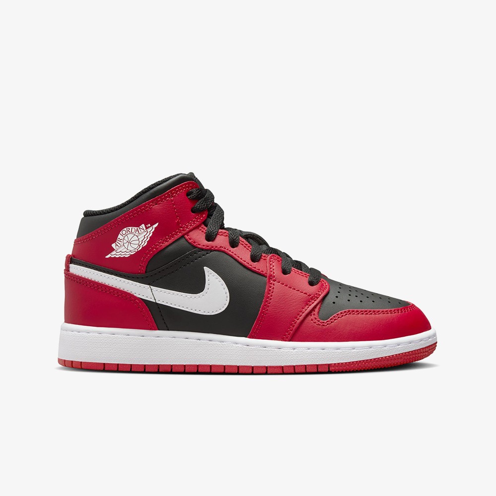 Air Jordan 1 Mid 'Gym Red Black White' (GS) 