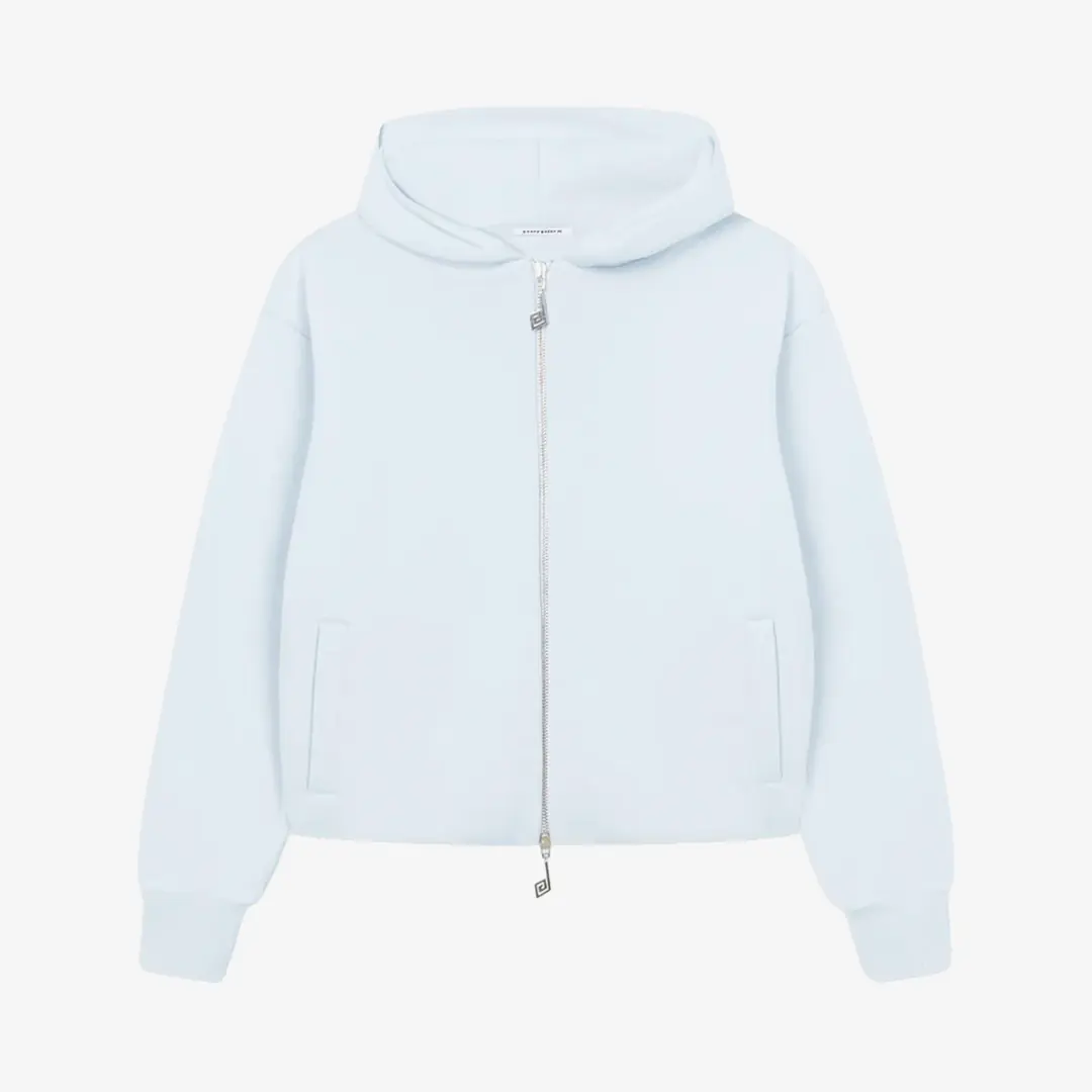 Perplex Two-Way Zip Hoodie 'Ice Blue' - WUNDER