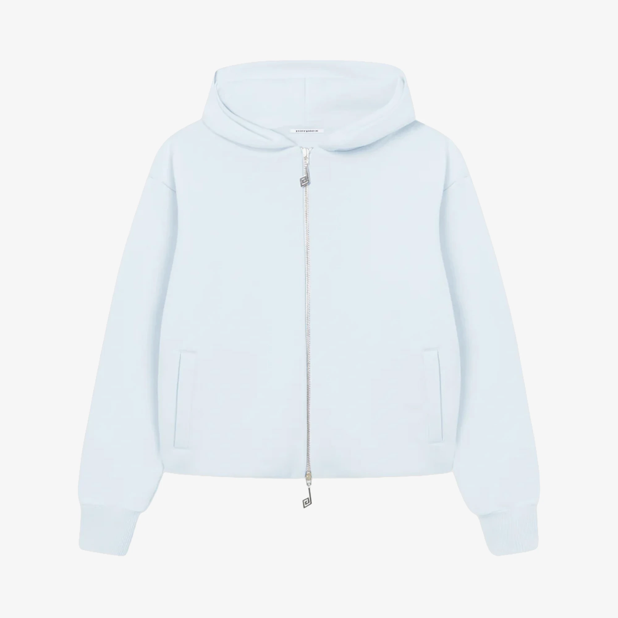 Perplex Two-Way Zip Hoodie 'Ice Blue' - WUNDER