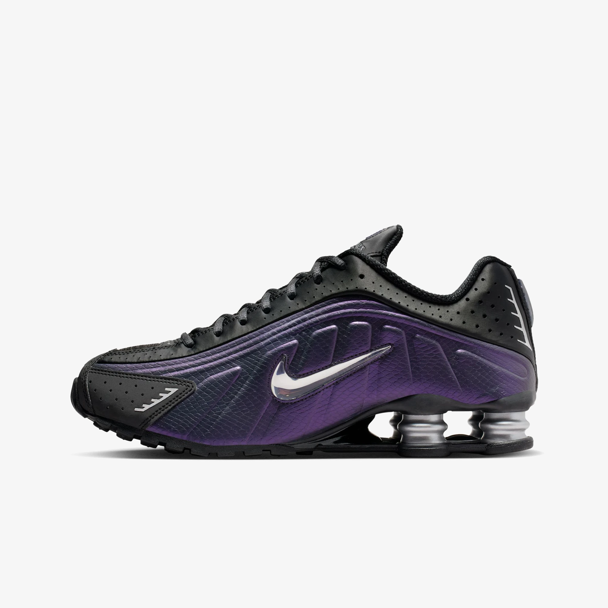 Shox R4 'Black Metallic Silver Purple Dynasty' (W)