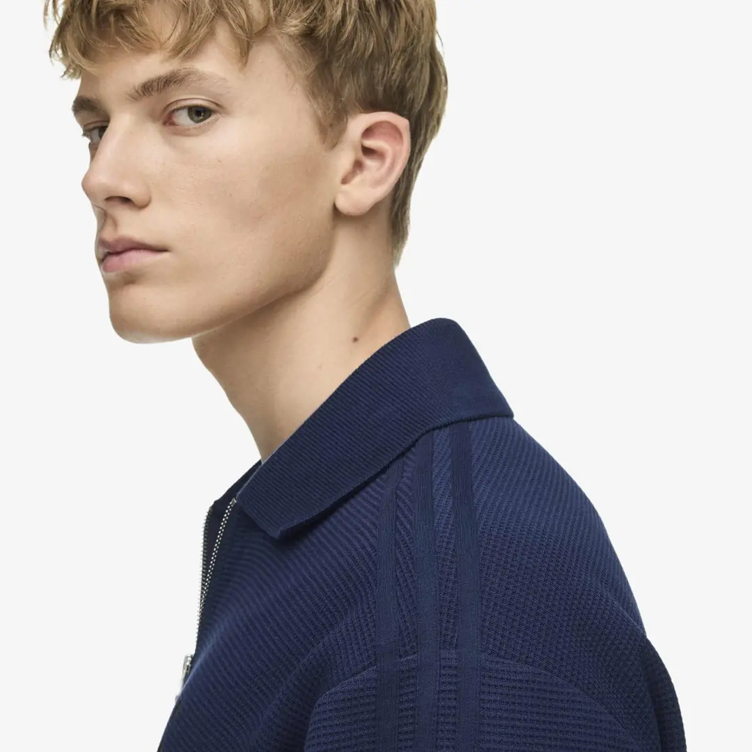 adidas x Song for the Mute ADI008 LS Polo Shirt 'Night Indigo' görsel 5