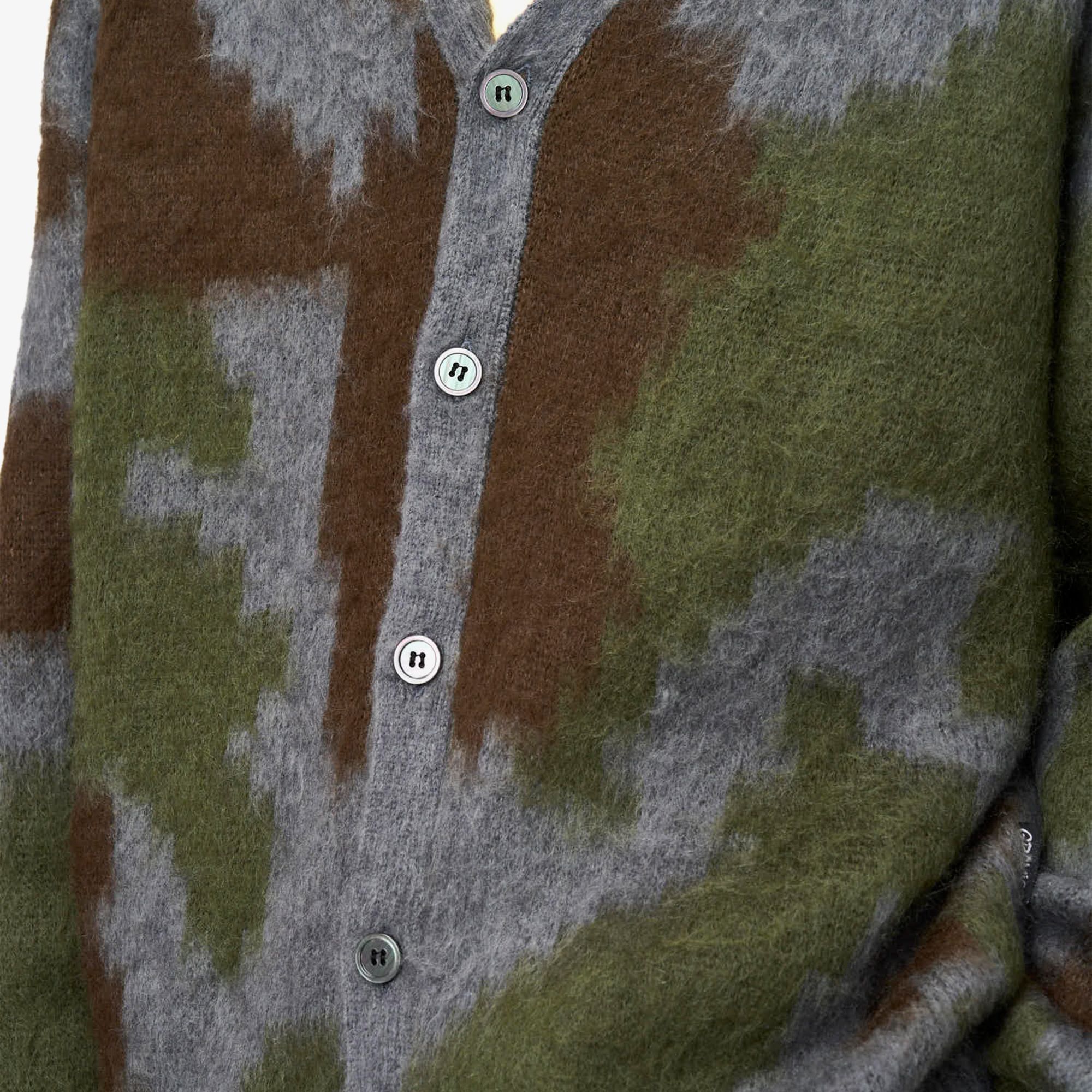 Mohair Cardigan 'Jungle Digi Camo'