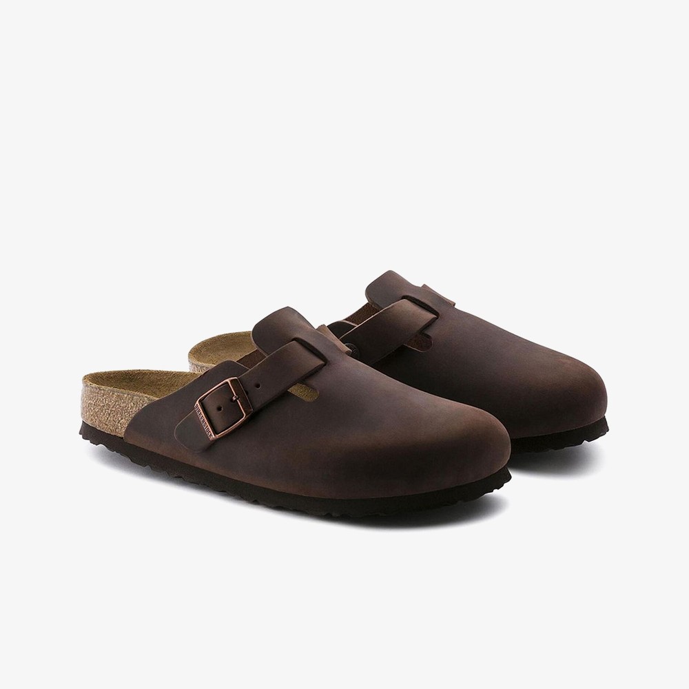 Boston Habana Oiled Leather Soft Footbed 'Brown'