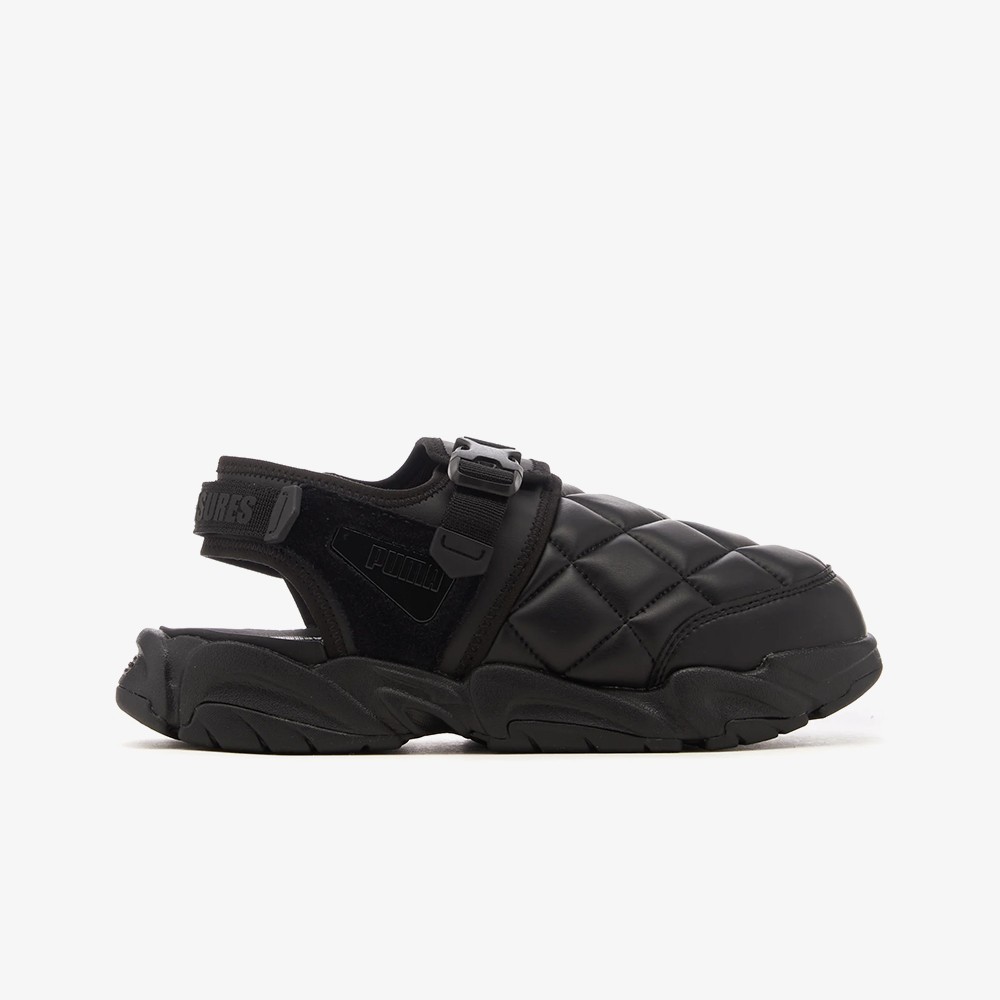 PUMA x PLEASURES TS-01 Quilt Sandals 'Black'