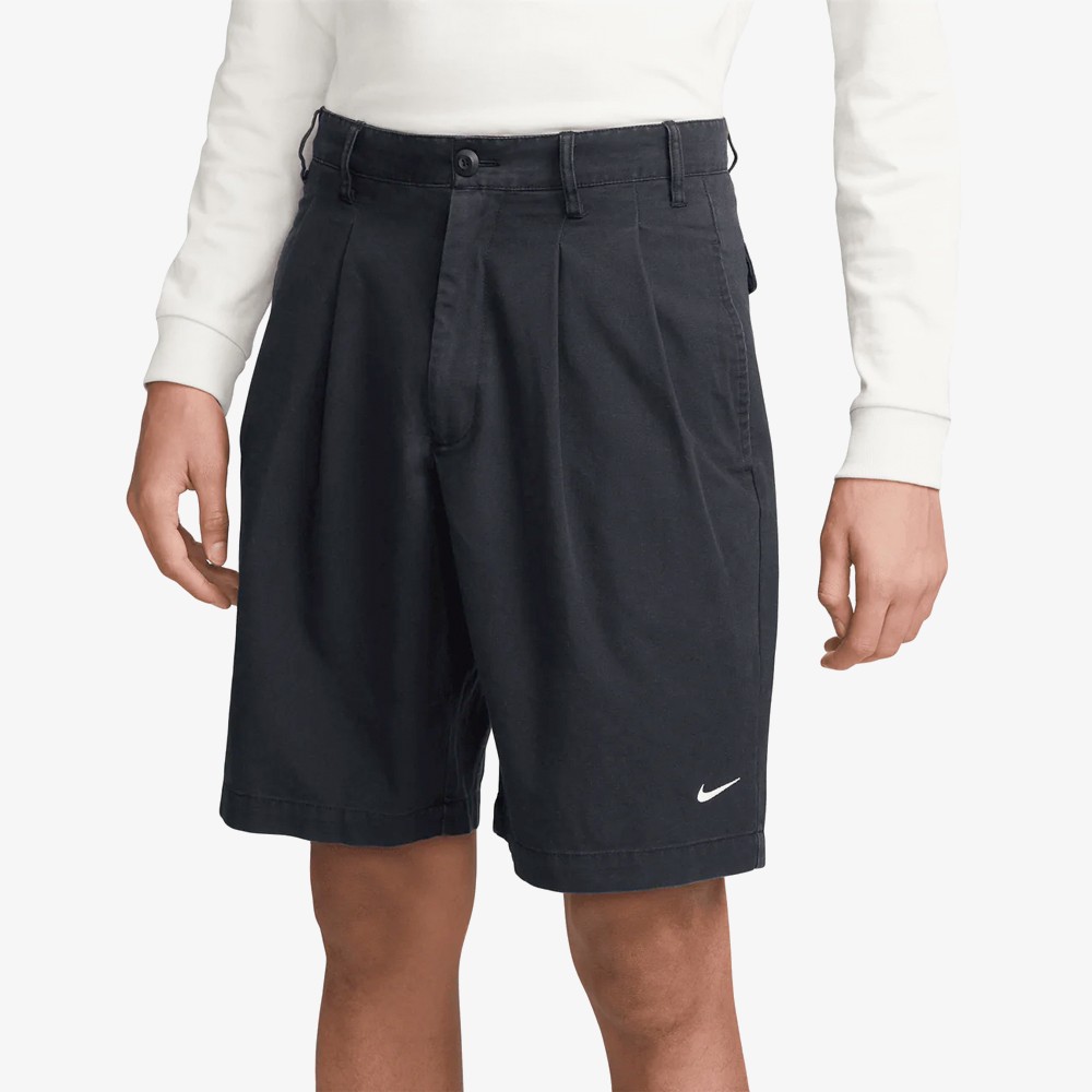 Nike Life Pleated Chino Shorts 'Black'