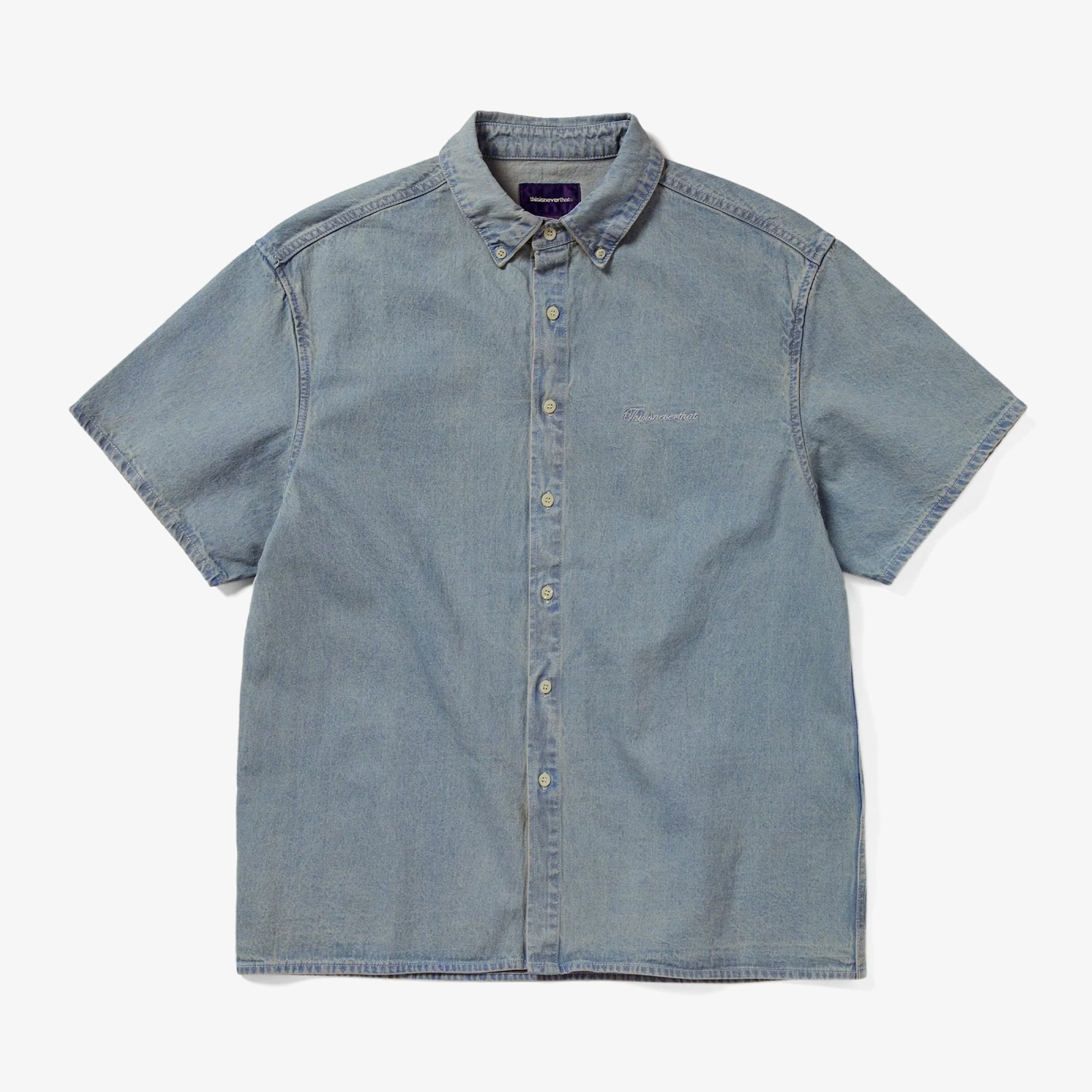 Washed Denim S/S Shirt 'Washed Blue'
