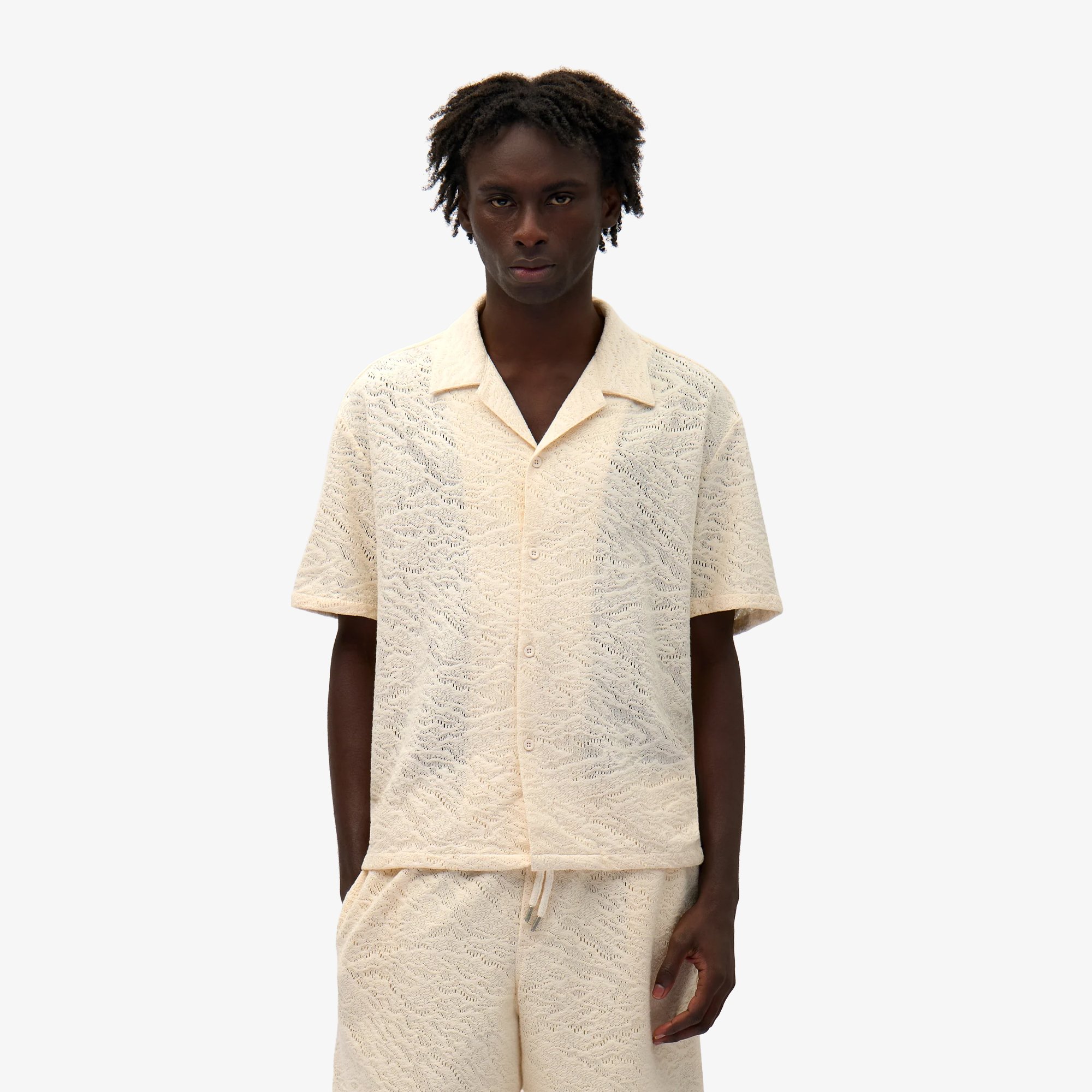 Crochet Shirt 'Cream'