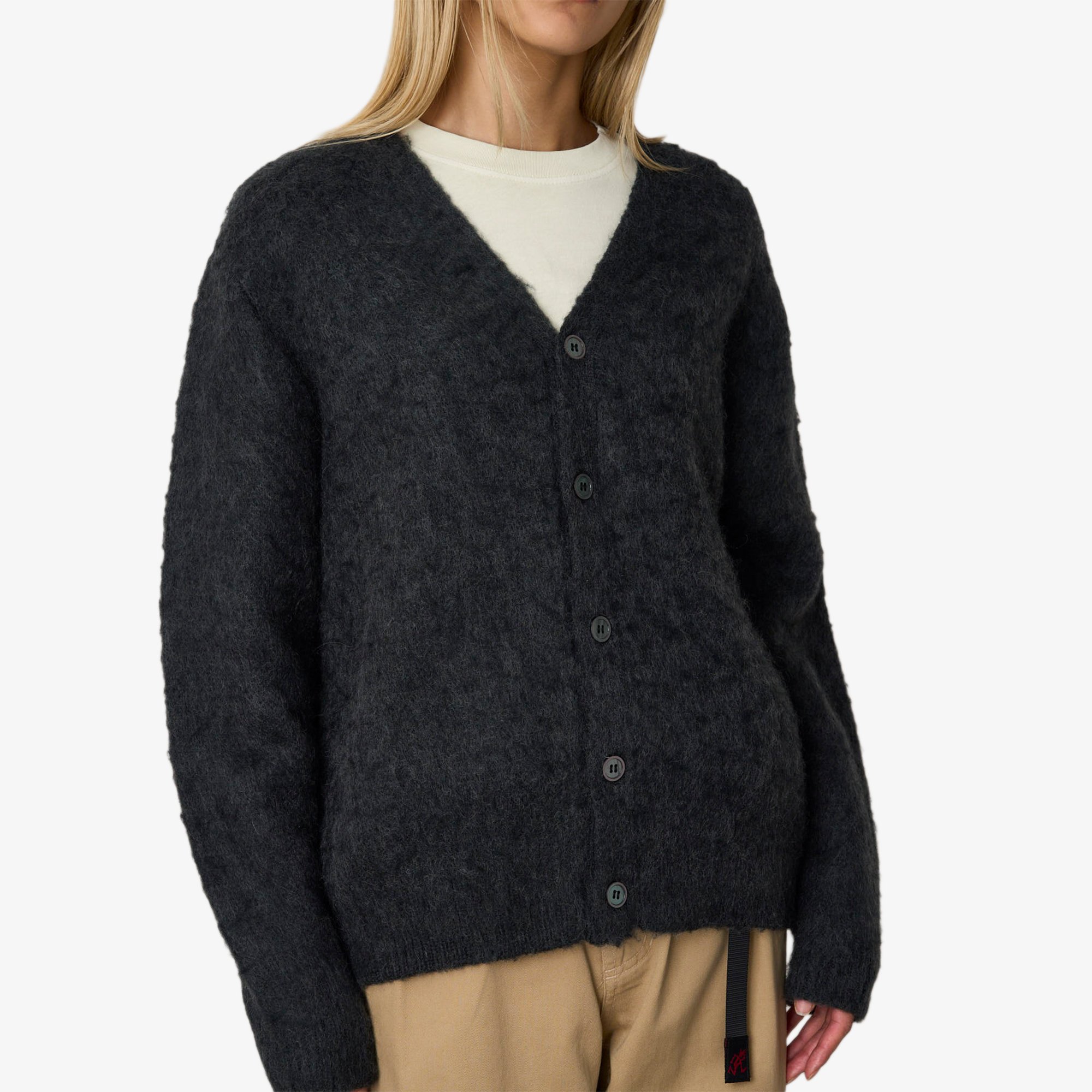 Mohair Cardigan 'Charcoal'