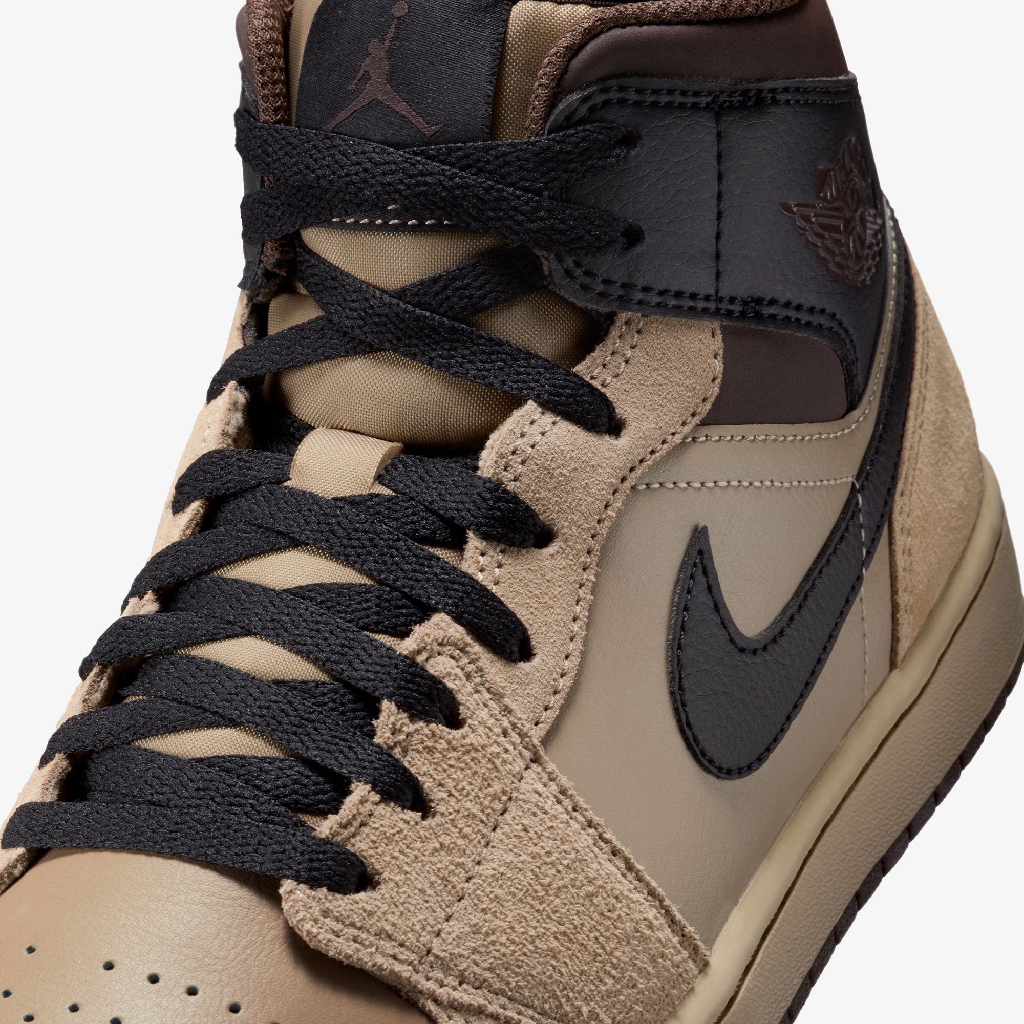 Air Jordan 1 Mid 'Khaki Baroque Brown'