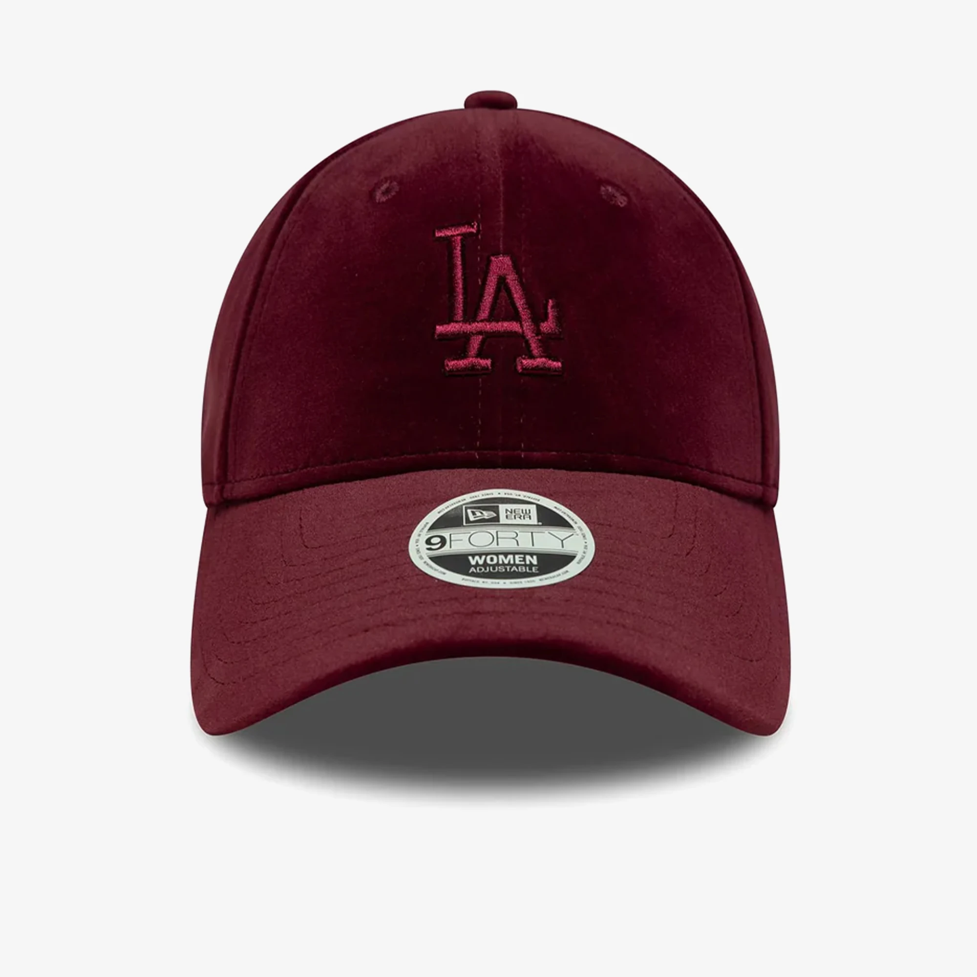 LA Dodgers Velour 9FORTY Adjustable Cap 'Dark Red'
