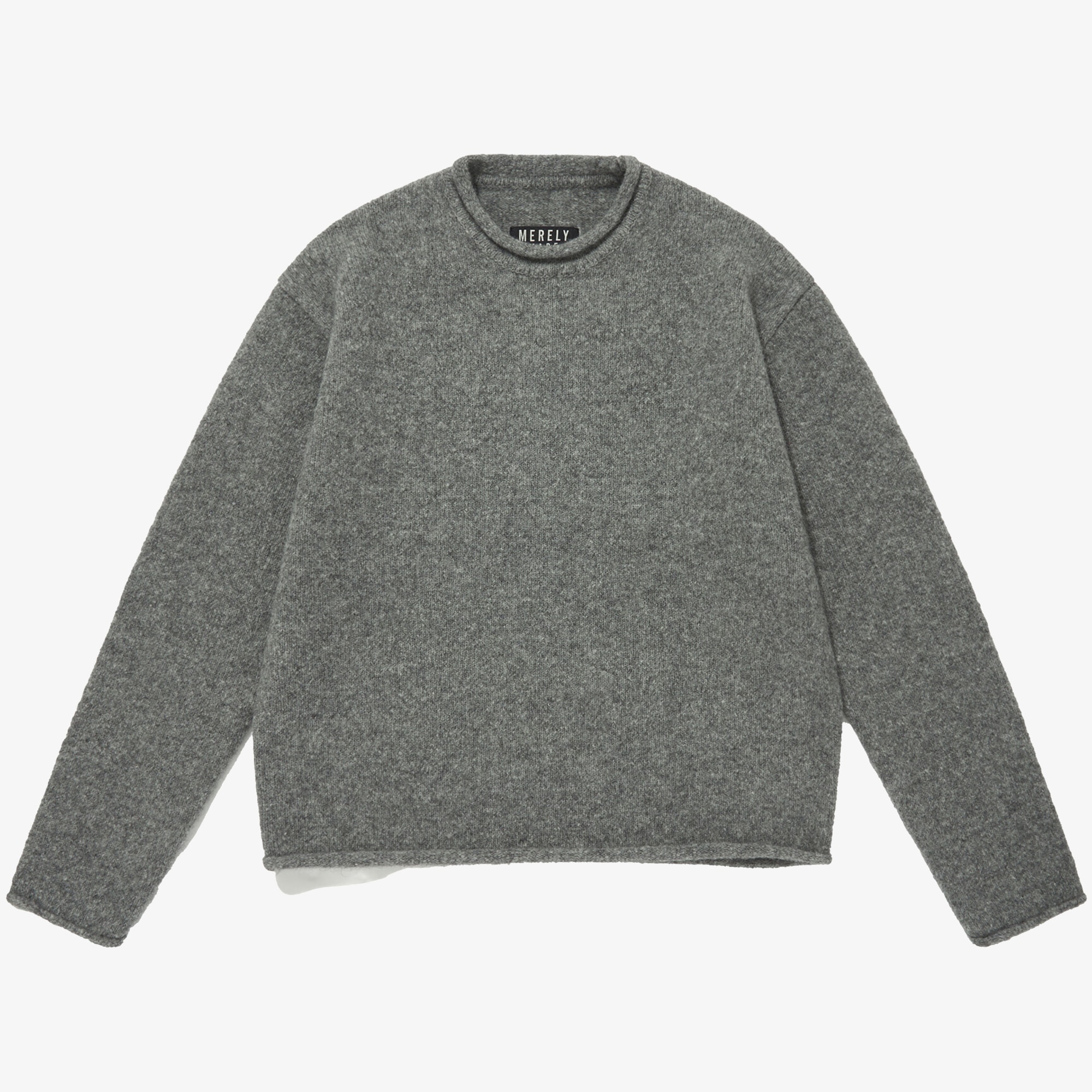 Premium Kidmohair Nomadic Sweater 'Melange Grey'