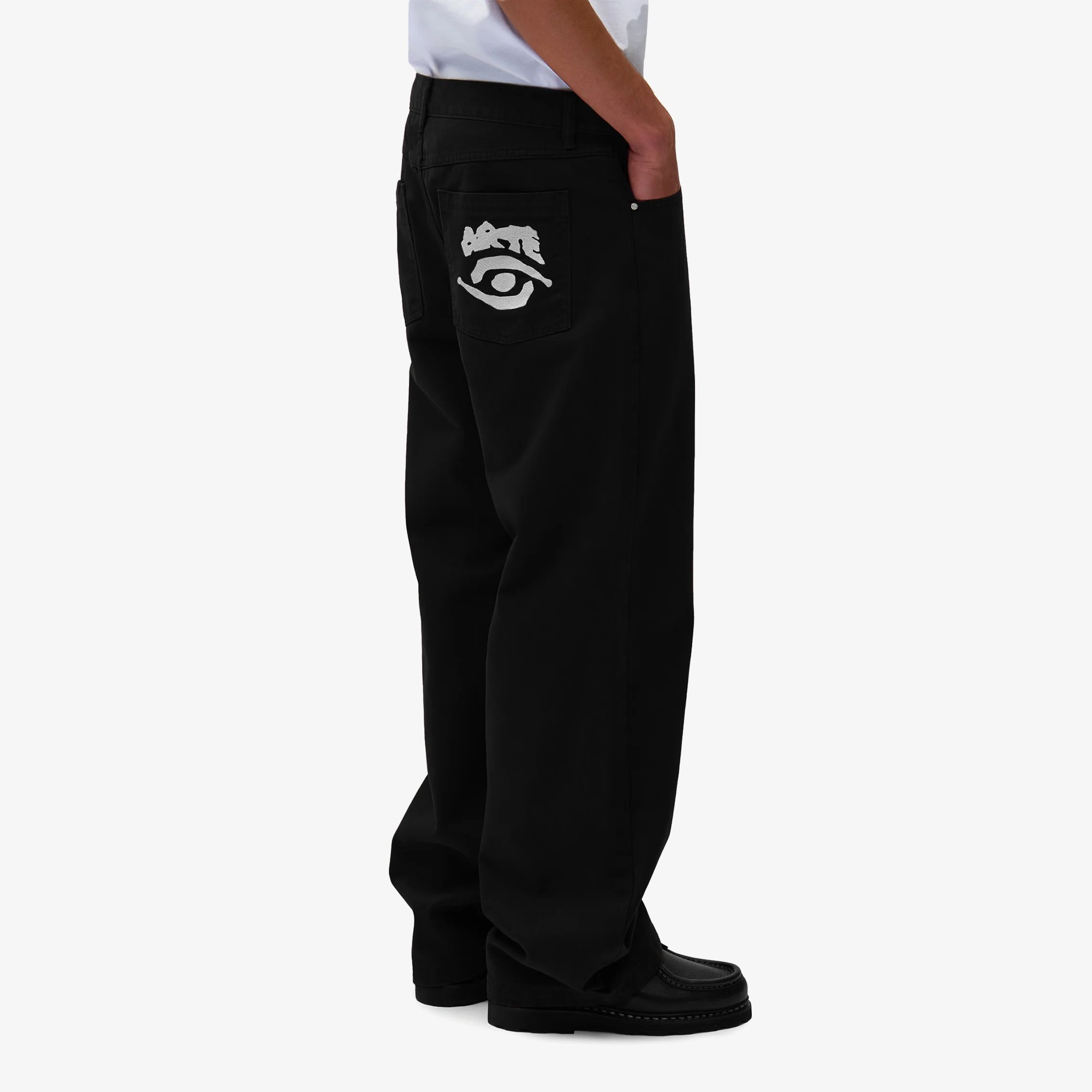 Back Pocket Graphic Pants 'Black'