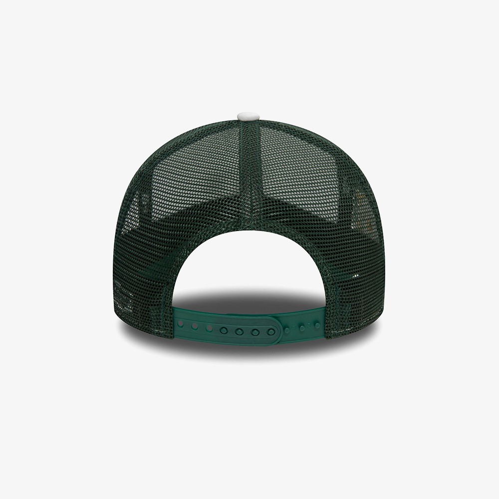 Oakland Athletics World Series 9FORTY E-Frame Adjustable Trucker Cap 'Dark Green'