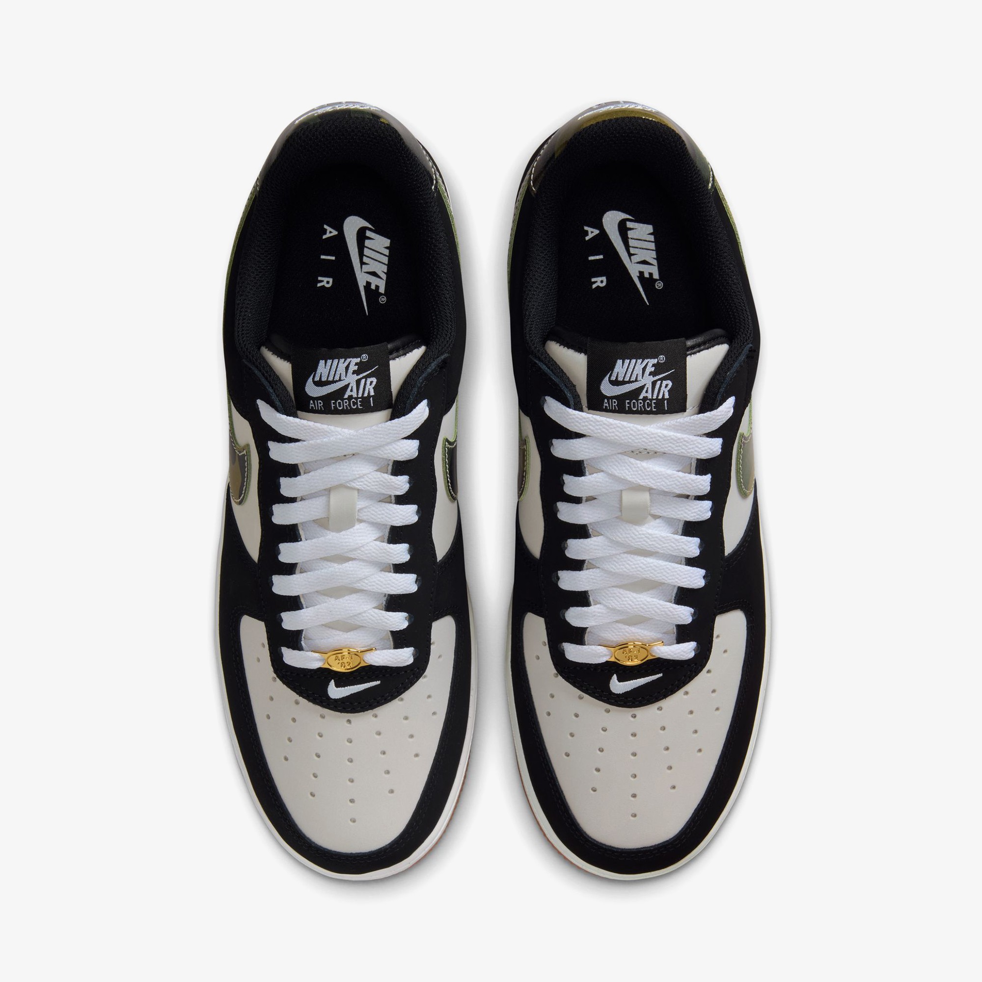 Air Force 1 Low '07 LV8 'Black Patent Camo Swoosh'