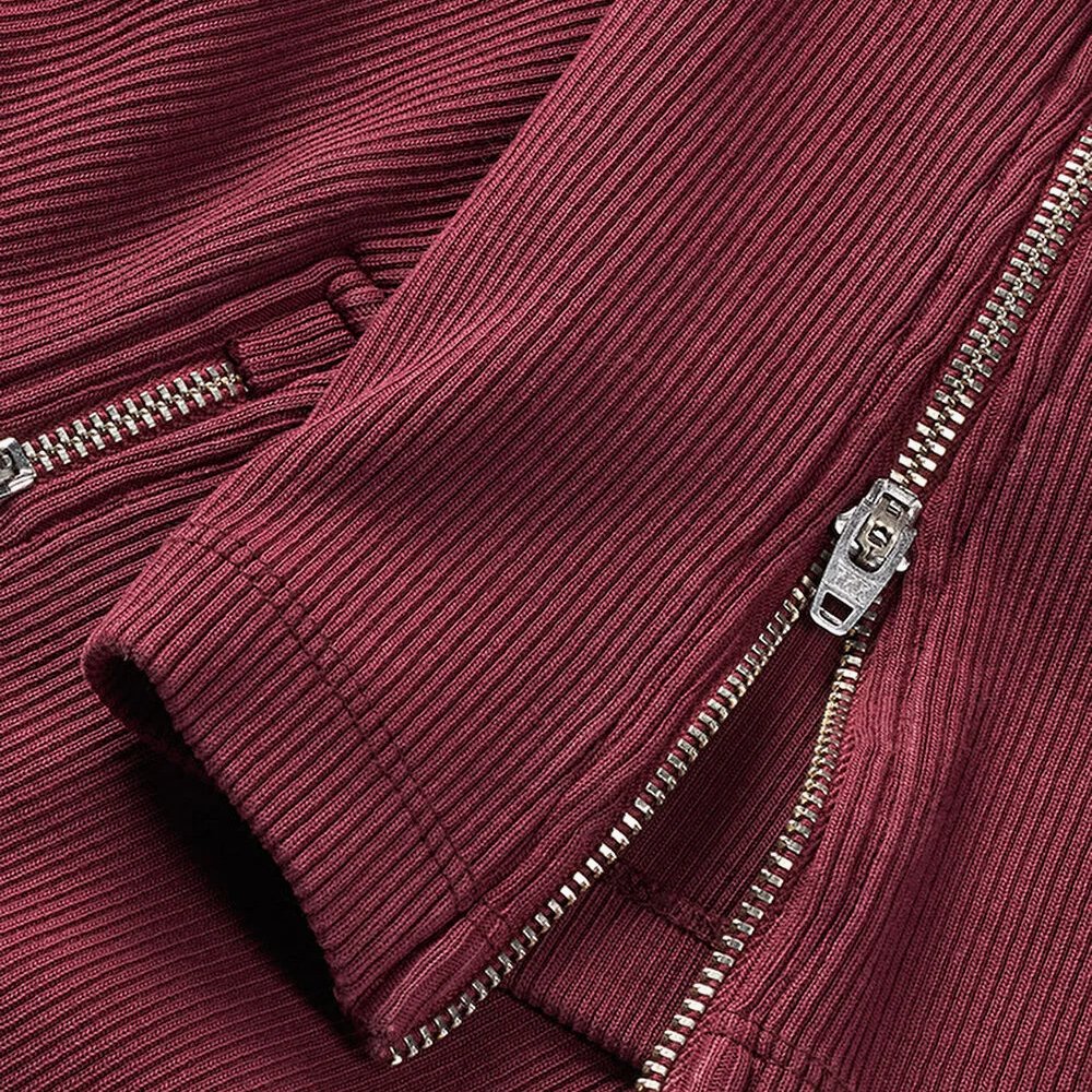 Zip Hem Flared Leggings 'Burgundy'