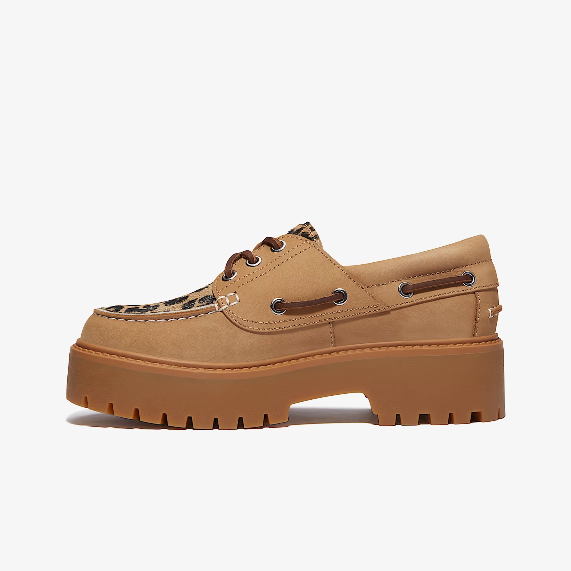Stone Street Boat Leopard Pattern 'Medium Beige'