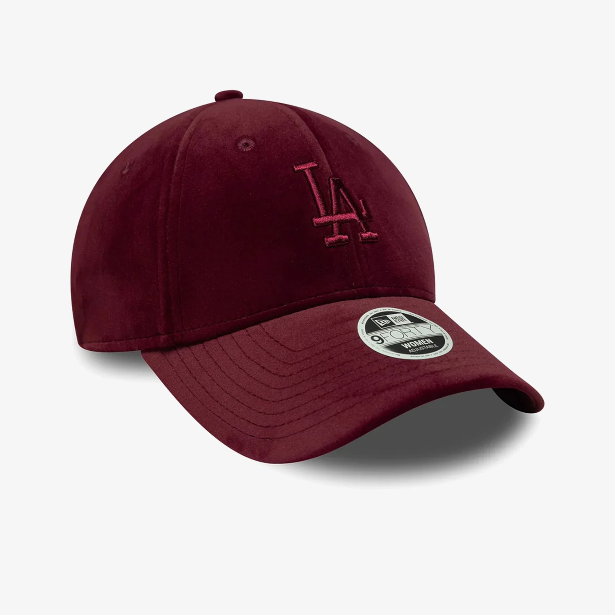 LA Dodgers Velour 9FORTY Adjustable Cap 'Dark Red'