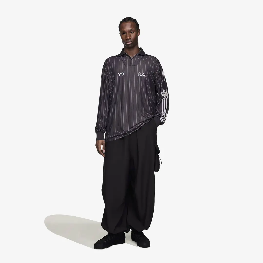 Y-3 Zinedine Zidane Football Long Sleeve Jersey 'Black' - WUNDER