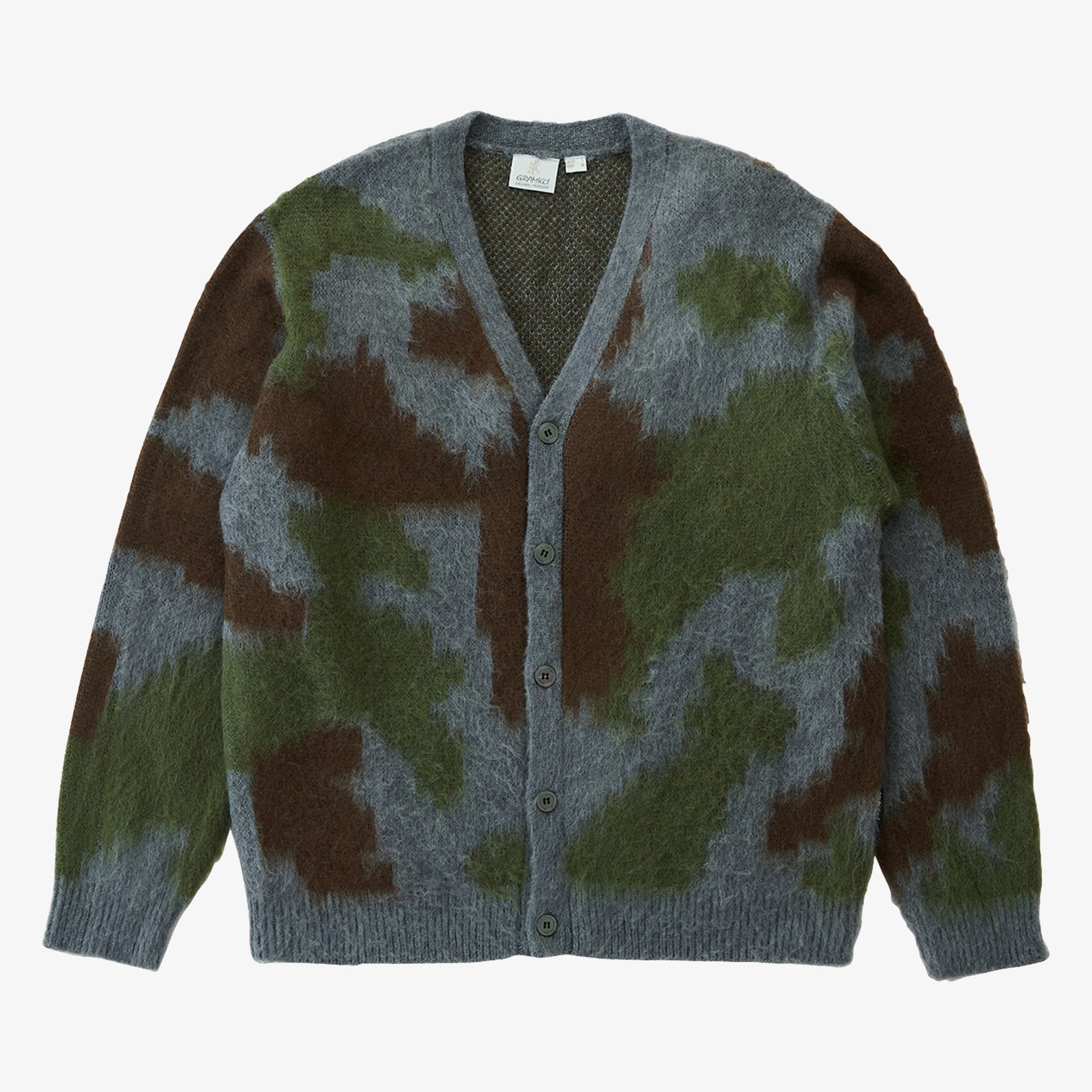Mohair Cardigan 'Jungle Digi Camo'