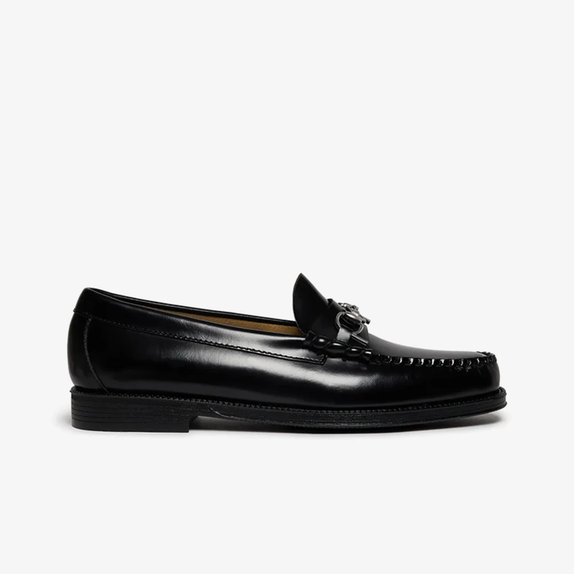 G.H.BASS & Pop Easy Weejuns Lincoln Loafers Leather 'Black' - WUNDER