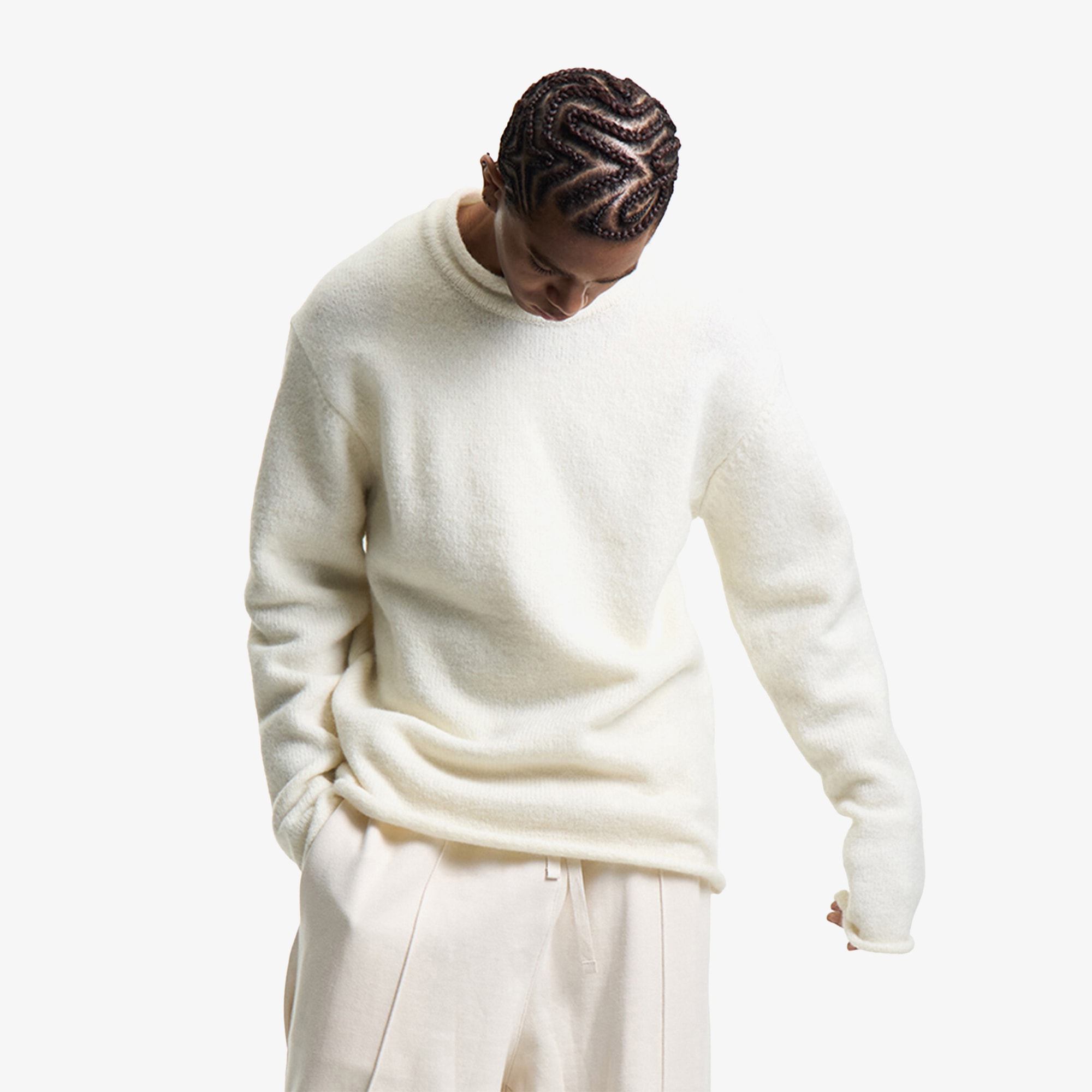 Premium Kidmohair Nomadic Sweater 'Off White'